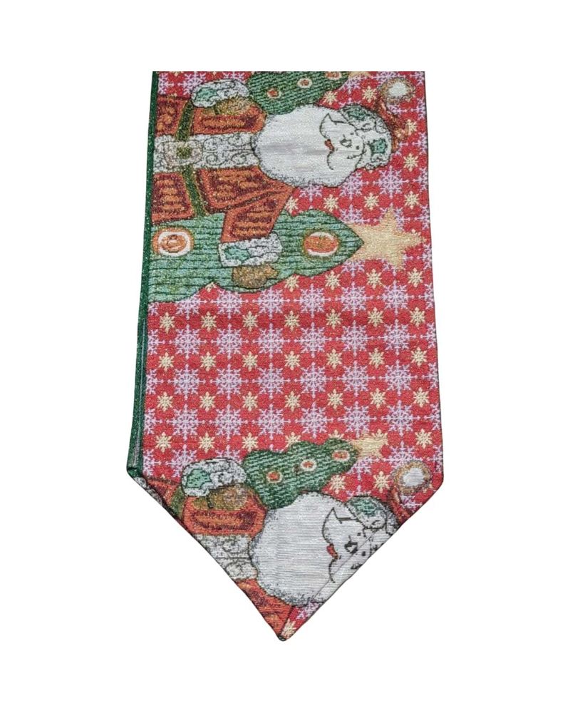 CAMINO DE MESA DE NAVIDAD CON BORLAS DECORATIVAS 30X180CM - 1