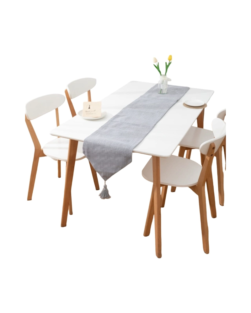 CAMINO DE MESA DE LINO 33CMX180CM GRIS - 1