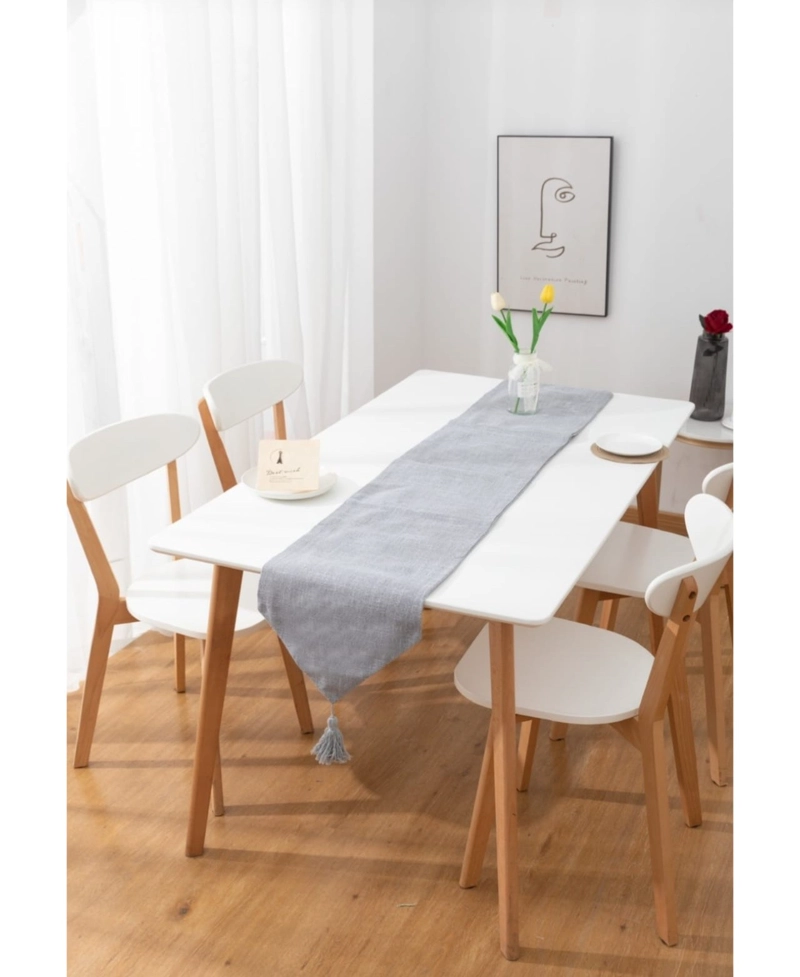 CAMINO DE MESA DE LINO 33CMX180CM GRIS - 2