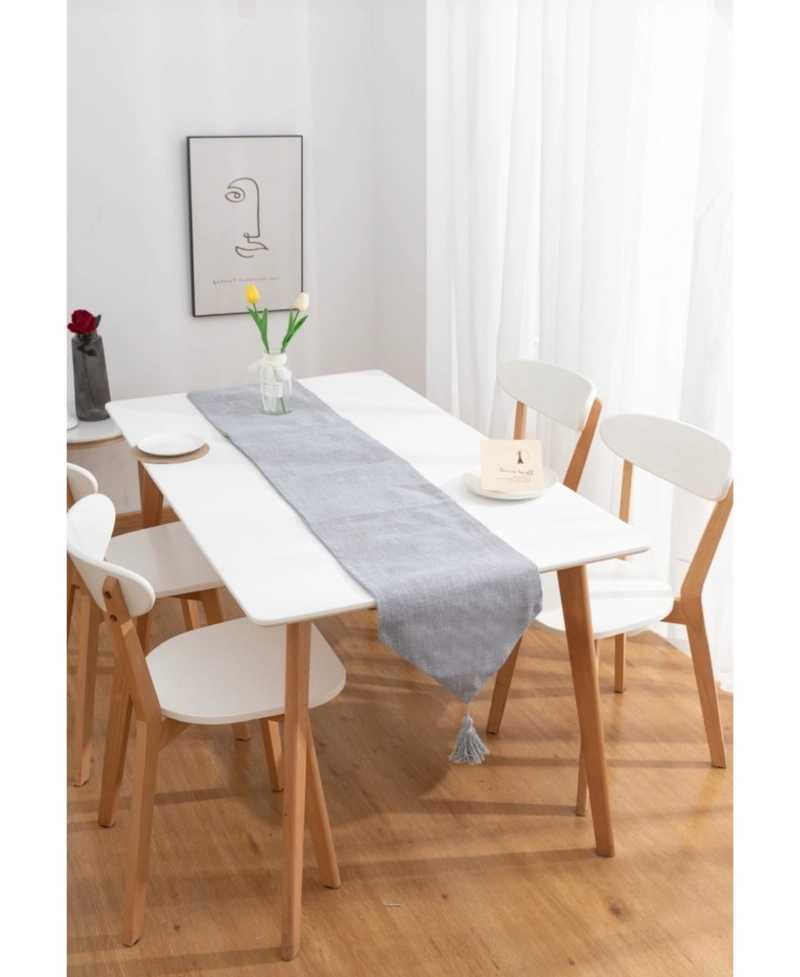 CAMINO DE MESA DE LINO 33CMX180CM GRIS - 3