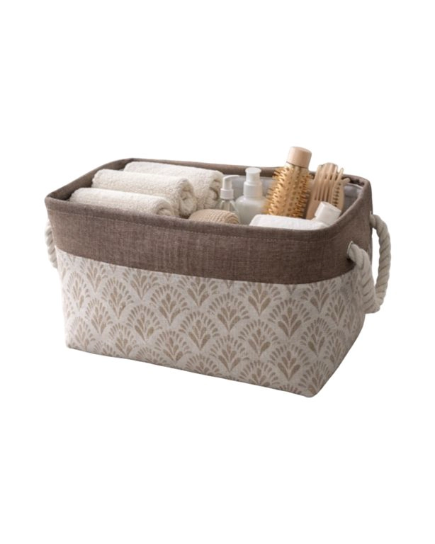 CANASTO ORGANIZADOR  - CESTA DE ALMACENAMIENTO PLEGABLE 33X20X20CM - 1