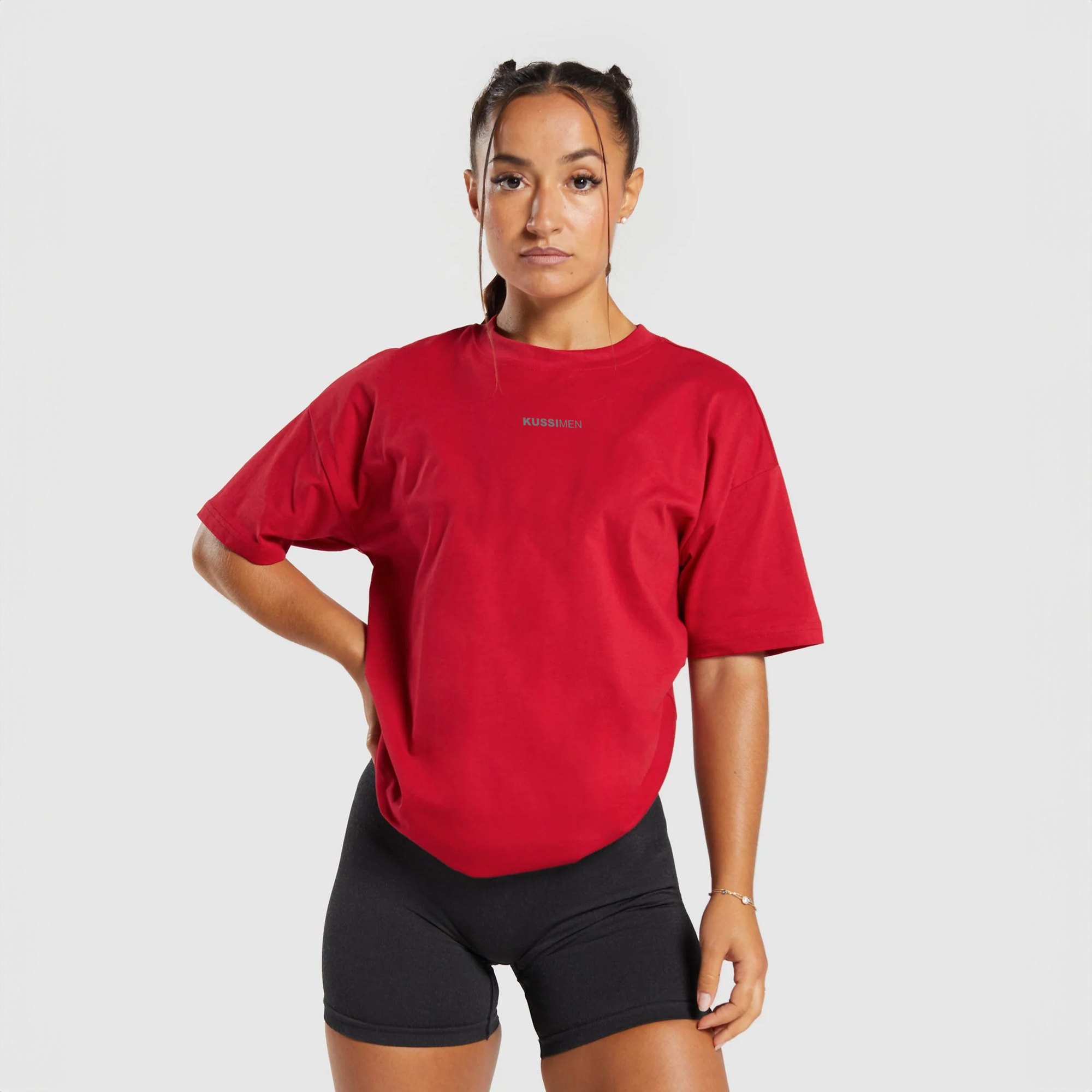 POLERA BASIC MUJER GYM RAT EDICION LIMITADA RED - 2