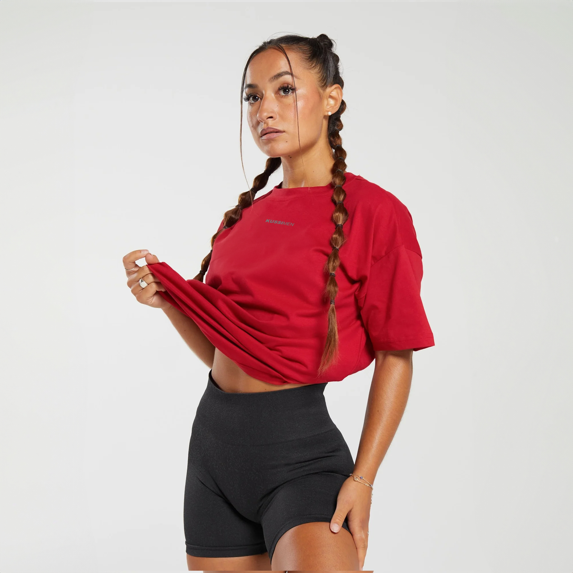 POLERA BASIC MUJER GYM RAT EDICION LIMITADA RED - 3