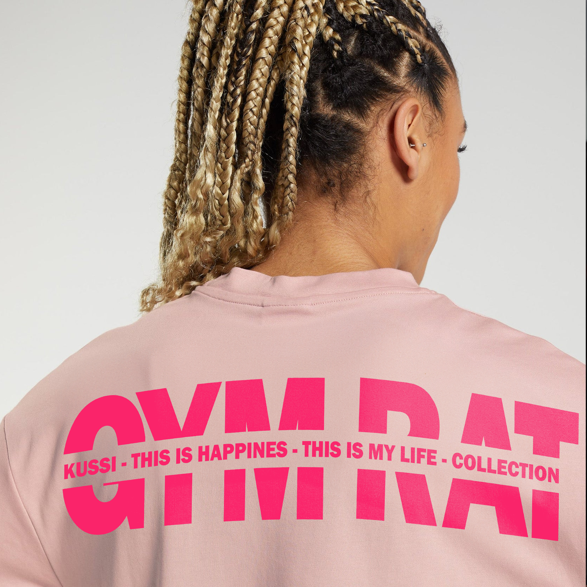 POLERA BASIC MUJER GYM RAT EDICION LIMITADA PINK - 5