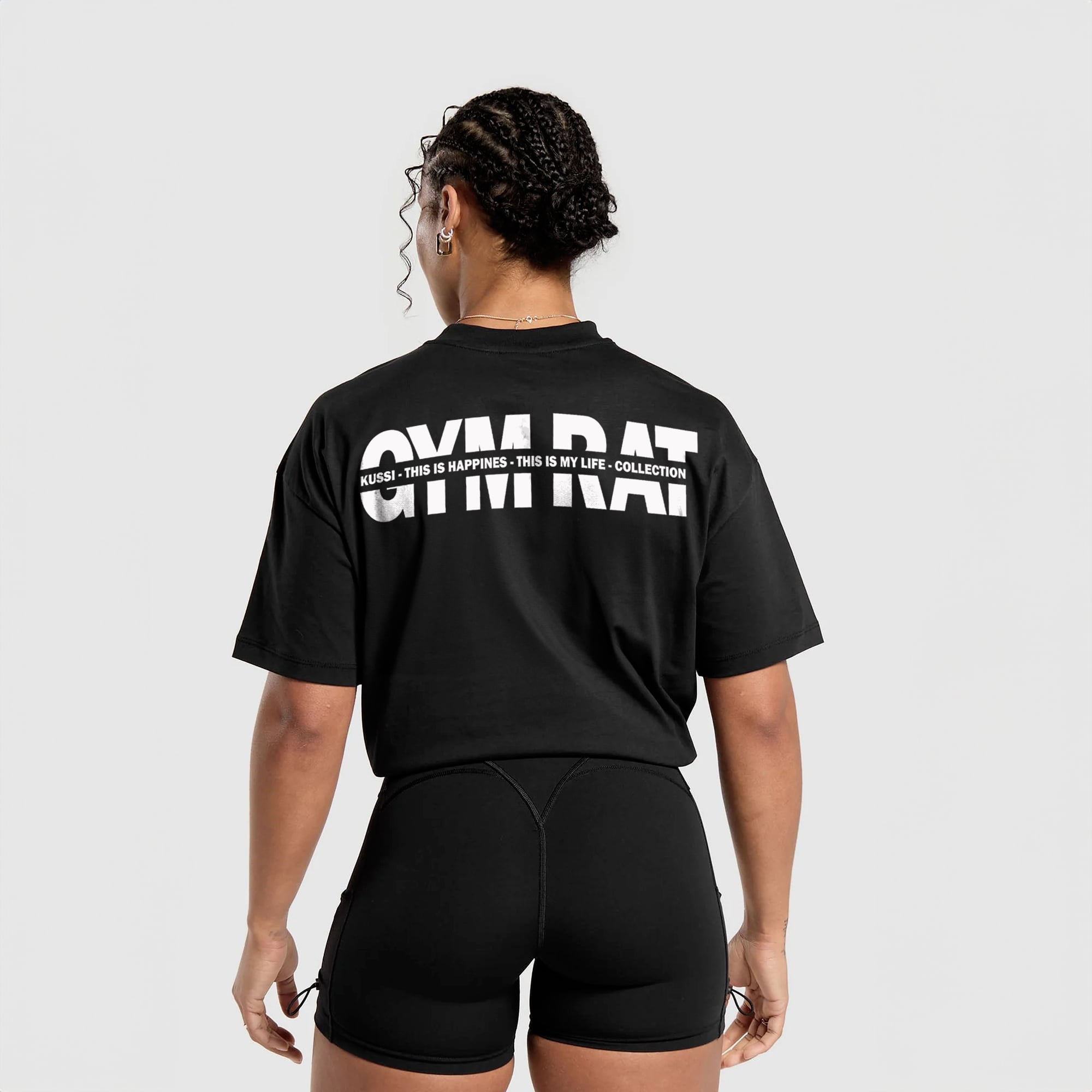 POLERA BASIC MUJER GYM RAT EDICION LIMITADA BLACK - 1