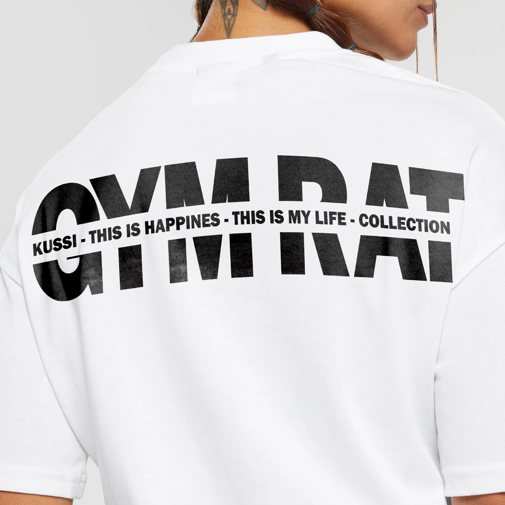 POLERA BASIC MUJER GYM RAT EDICION LIMITADA WHITE - 7
