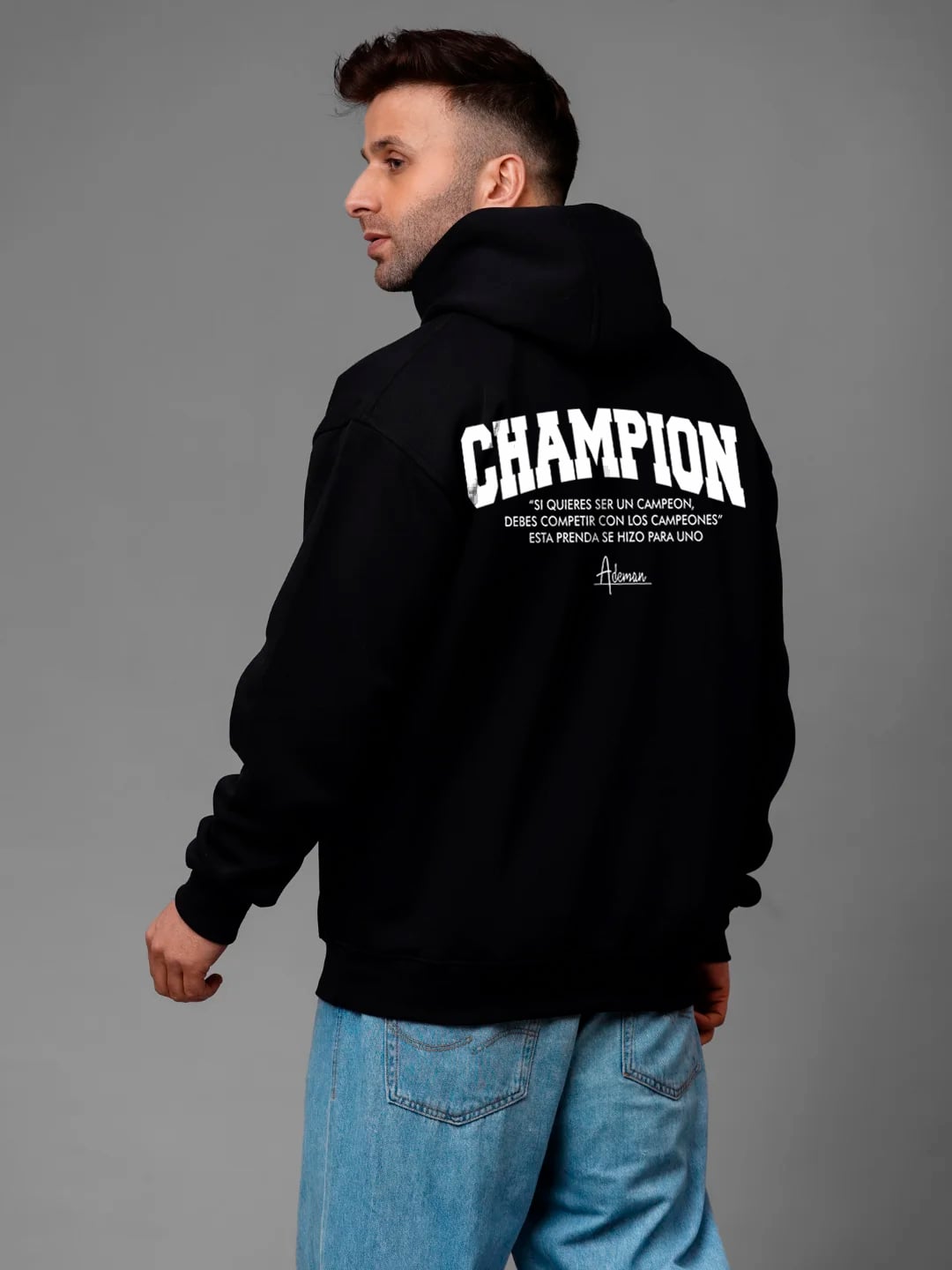 POLERON CANGURO EDITION CHAMPION BLACK- EDICION LIMITADA - 1