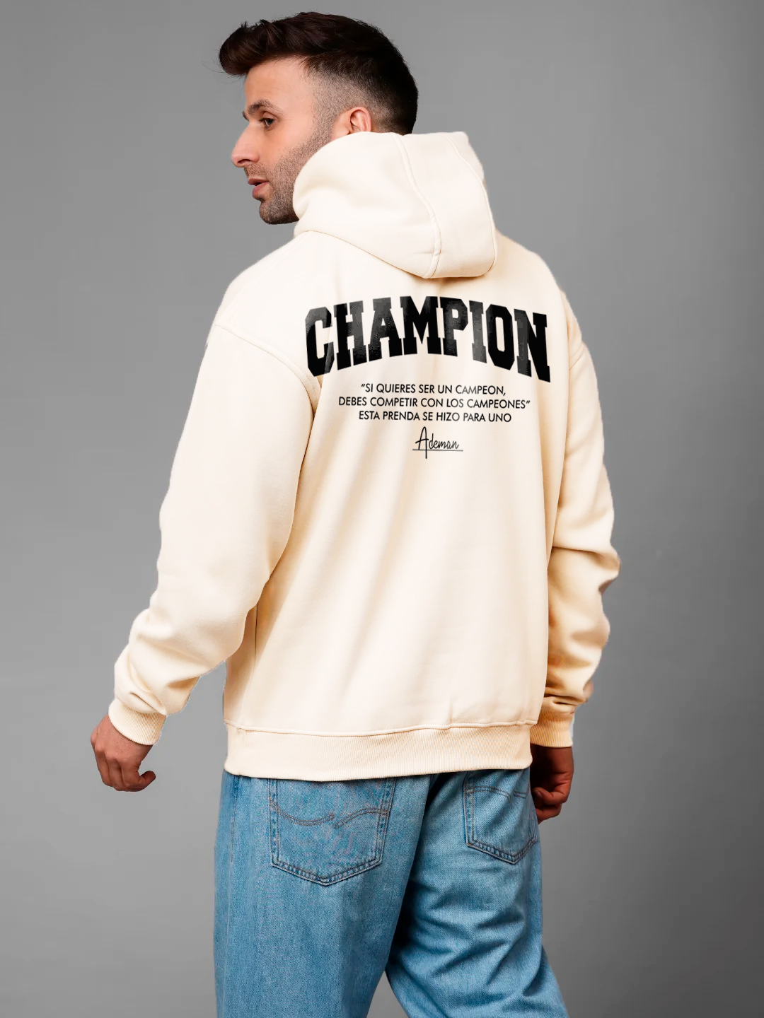 POLERON CANGURO EDITION CHAMPION BEIGE- EDICION LIMITADA - 1