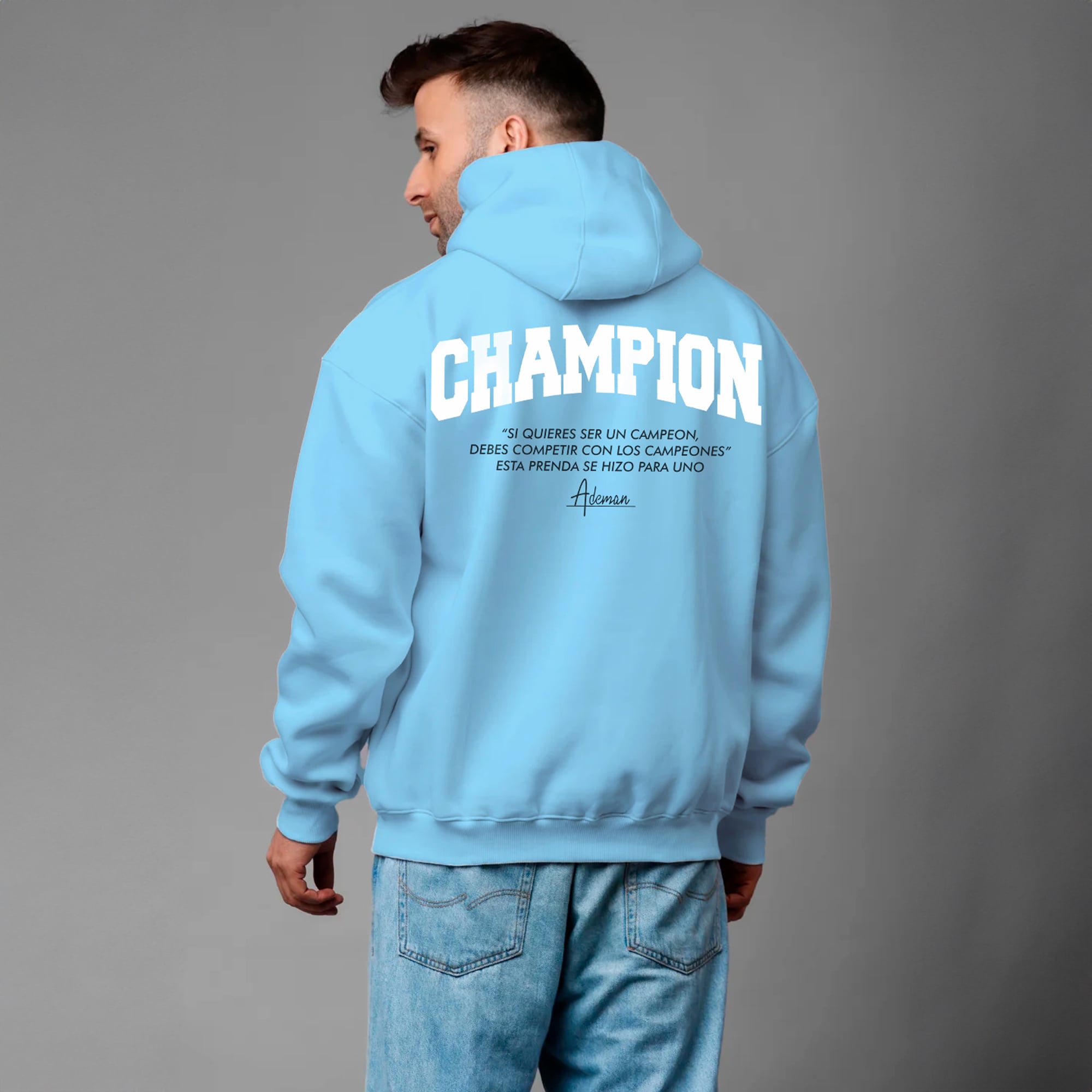POLERON CANGURO EDITION CHAMPION BLUE BABY- EDICION LIMITADA - 3