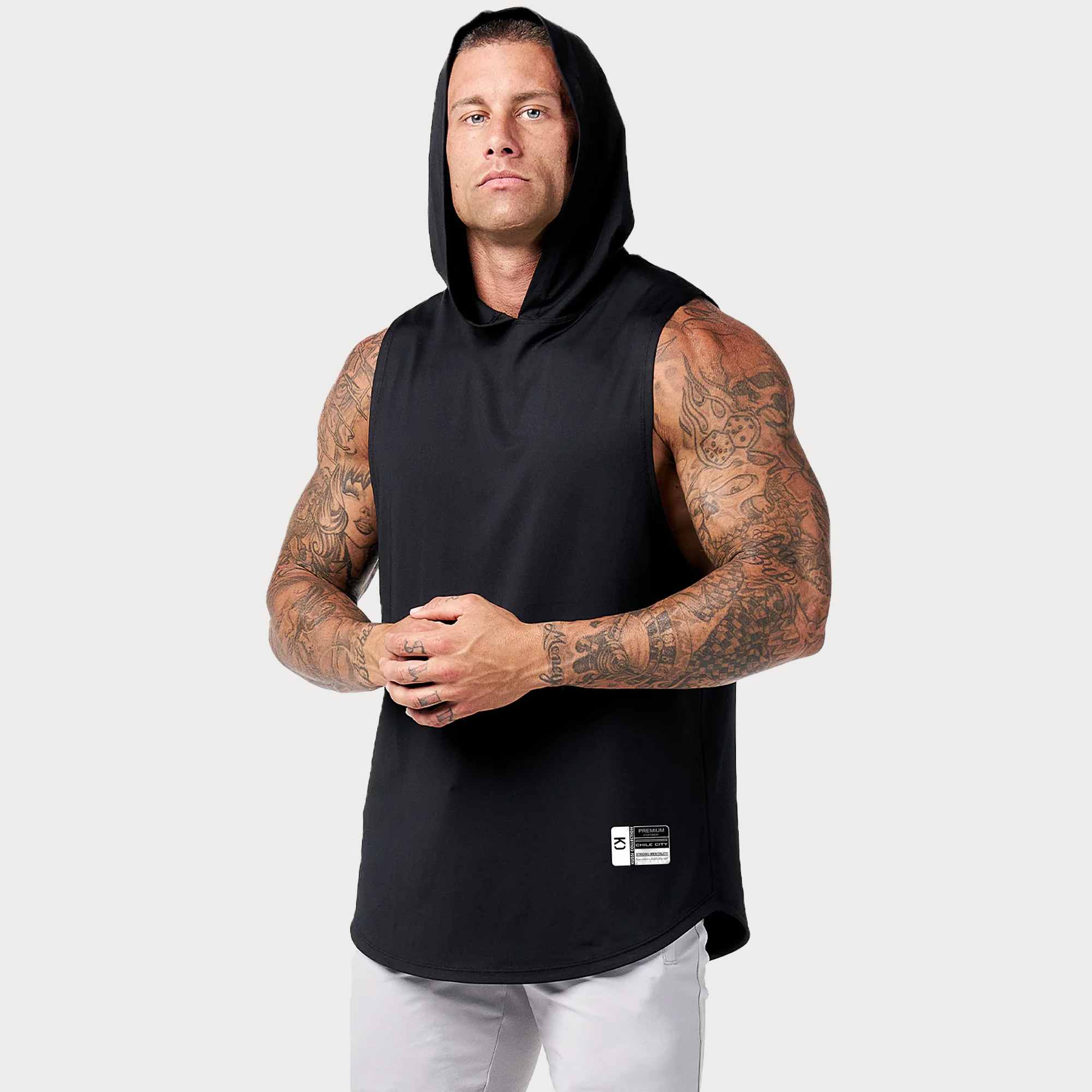 POLERA MUSCULOSA PREMIUM GYM LISA BLACK - 2