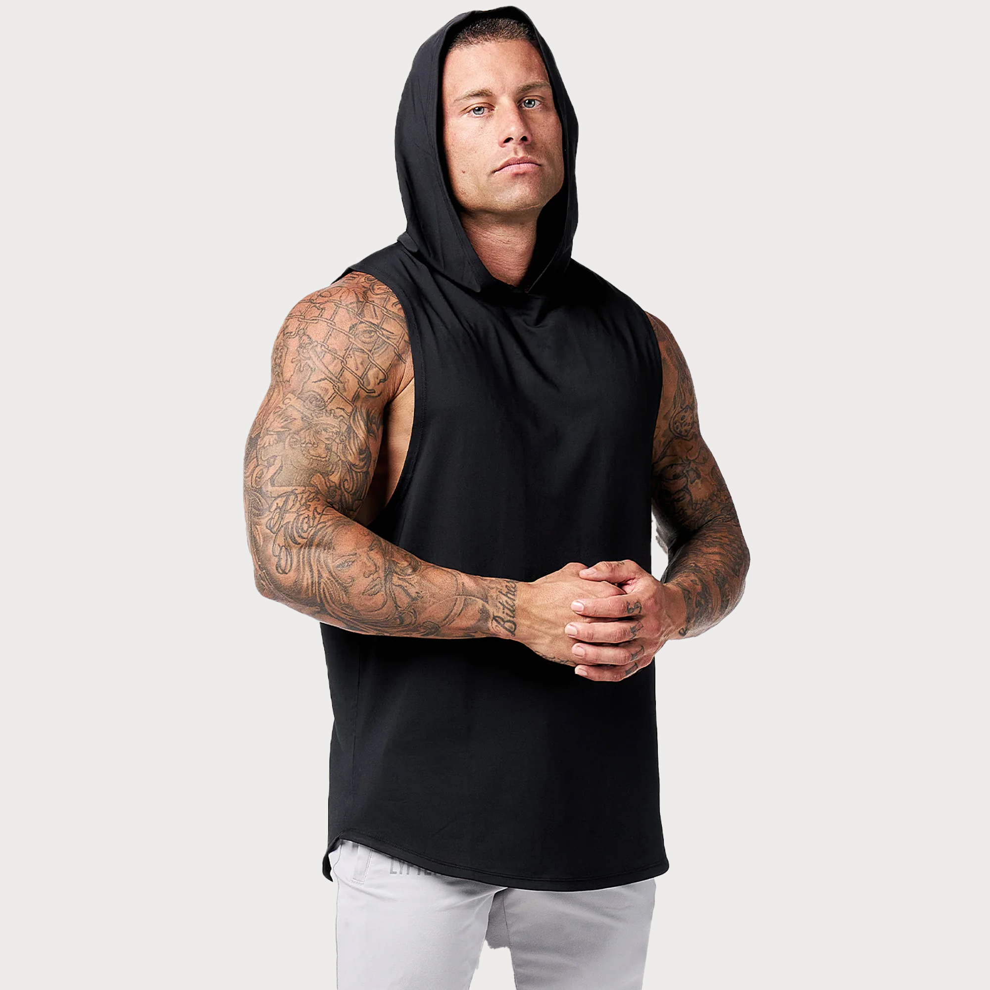 POLERA MUSCULOSA PREMIUM GYM LISA BLACK - 3