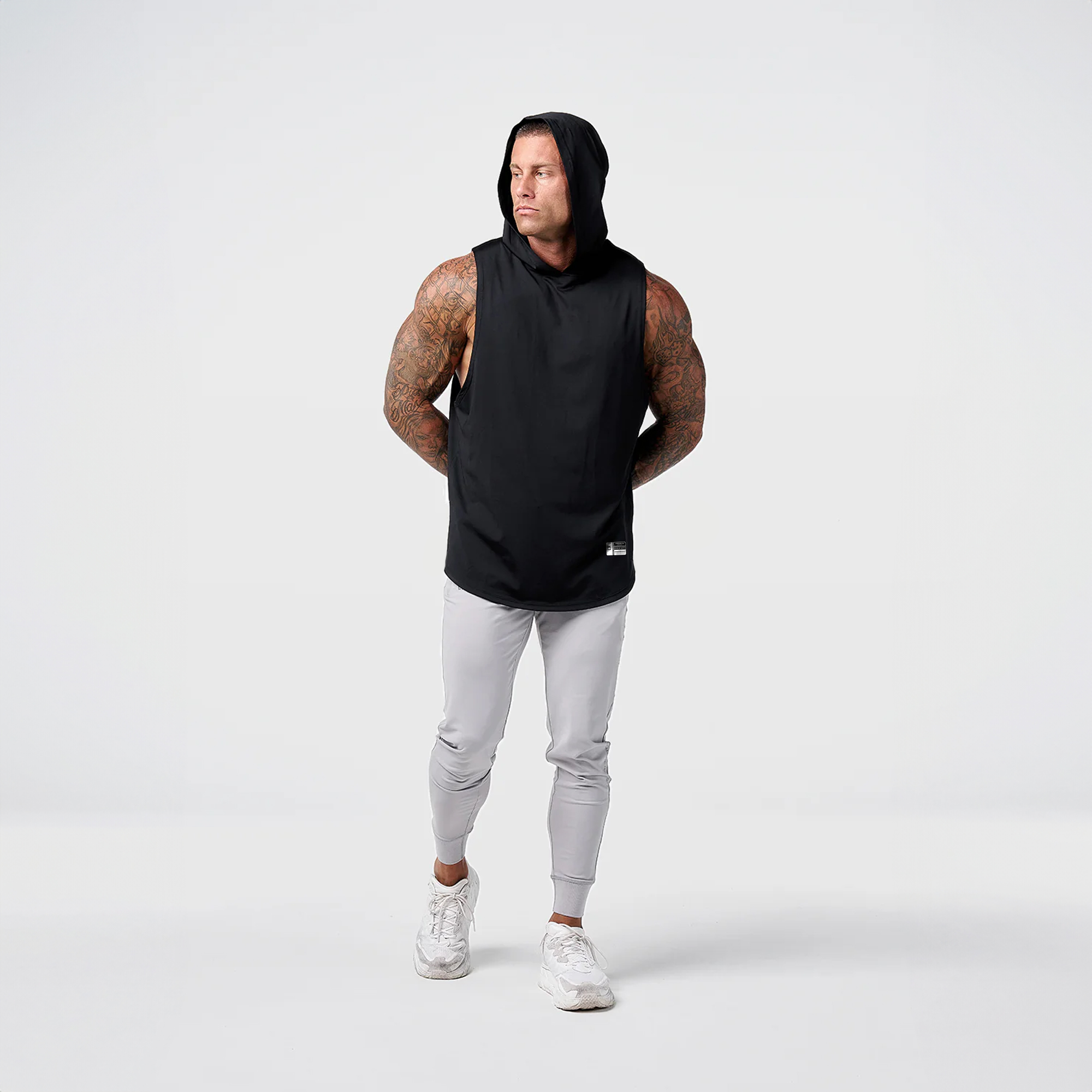 POLERA MUSCULOSA PREMIUM GYM LISA BLACK - 5