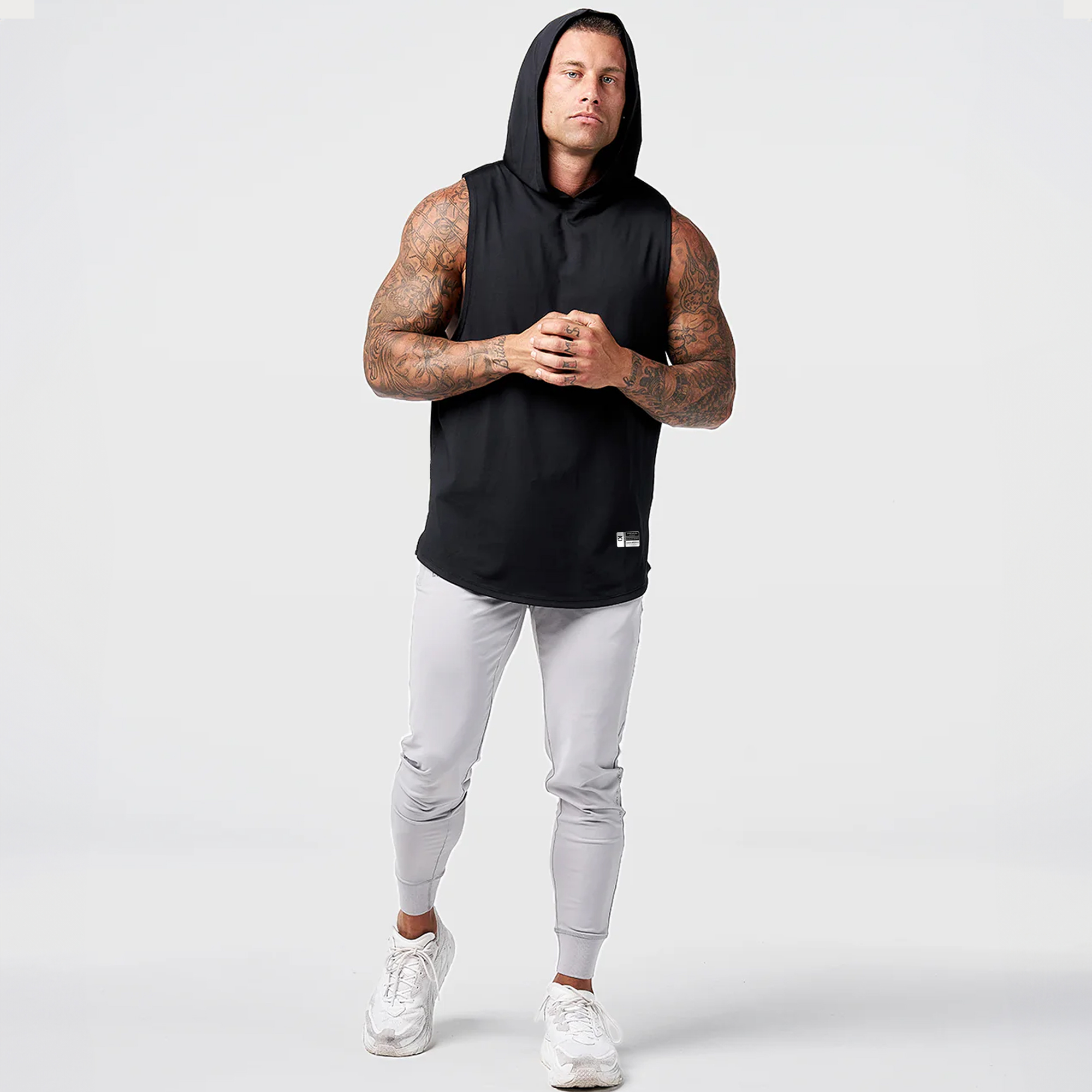 POLERA MUSCULOSA PREMIUM GYM LISA BLACK - 6