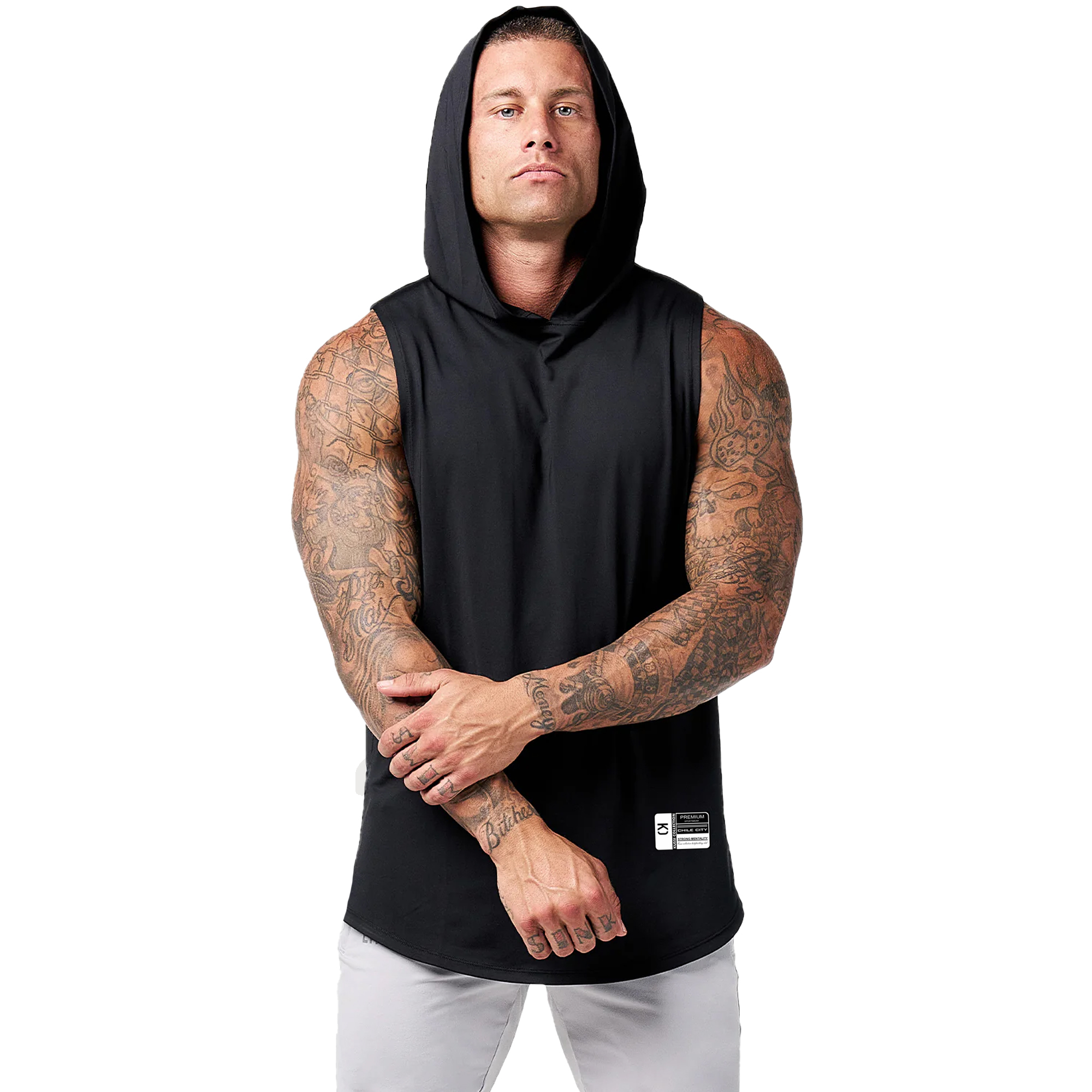 POLERA MUSCULOSA PREMIUM GYM LISA BLACK - 7