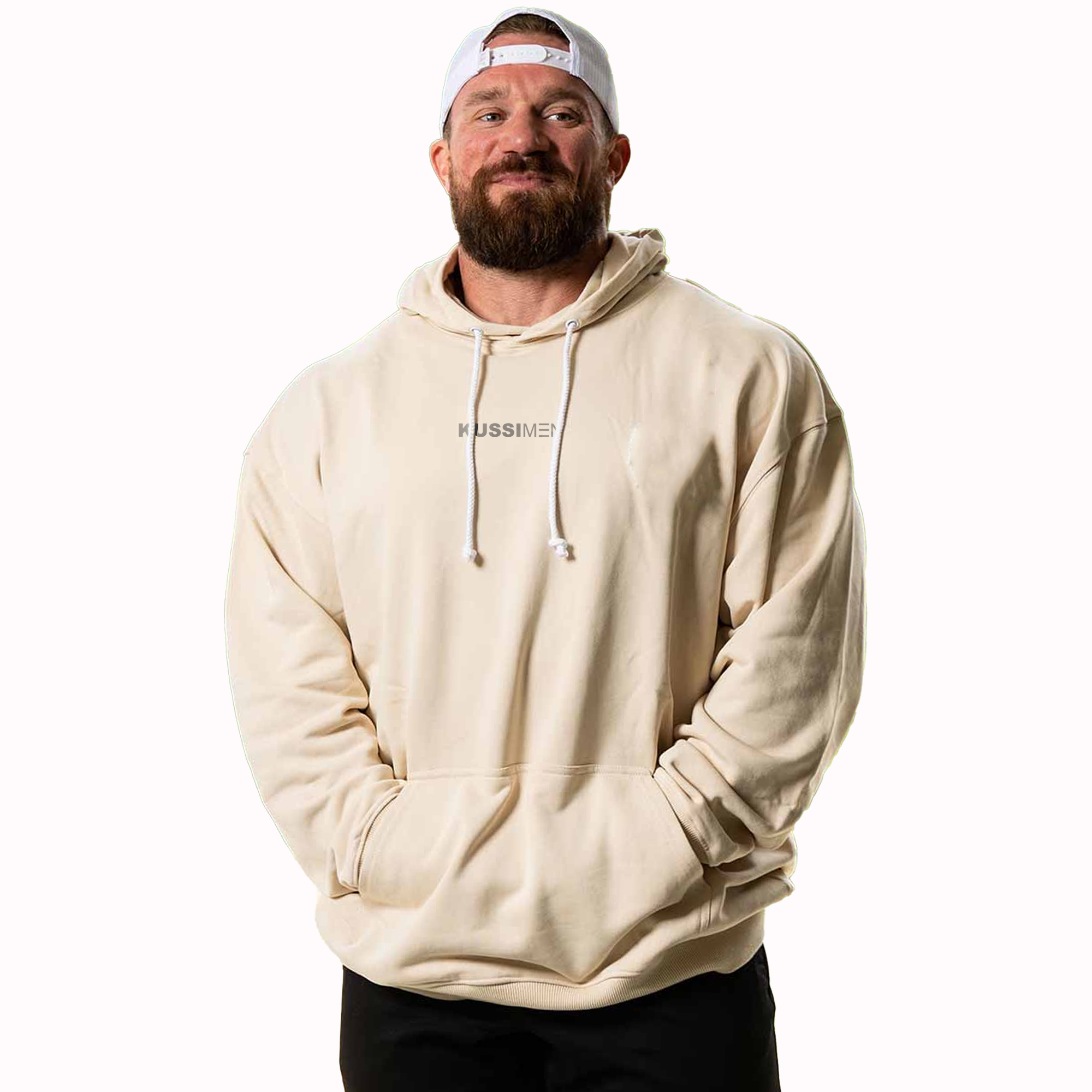 POLERON CANGURO GYM RAT EDICION LIMITADA - BEIGE - 4