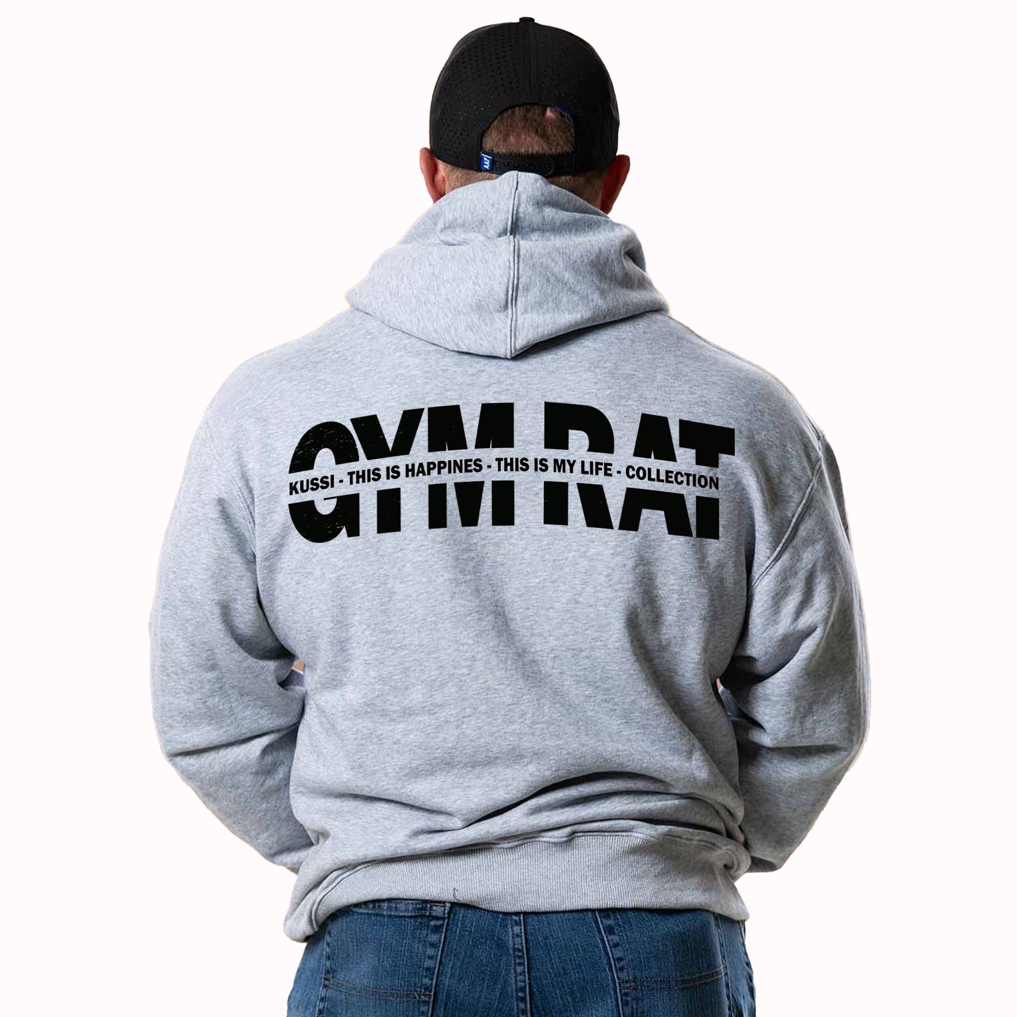 POLERON CANGURO GYM RAT EDICION LIMITADA - GREY - 1
