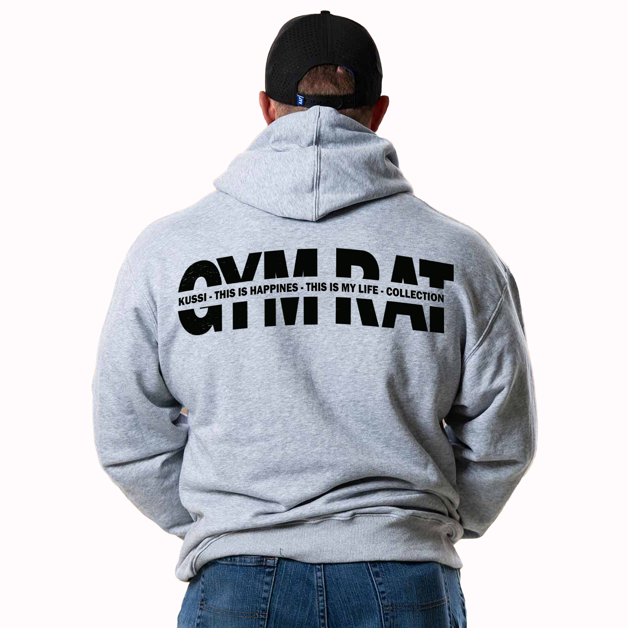 POLERON CANGURO GYM RAT EDICION LIMITADA - GREY - 1