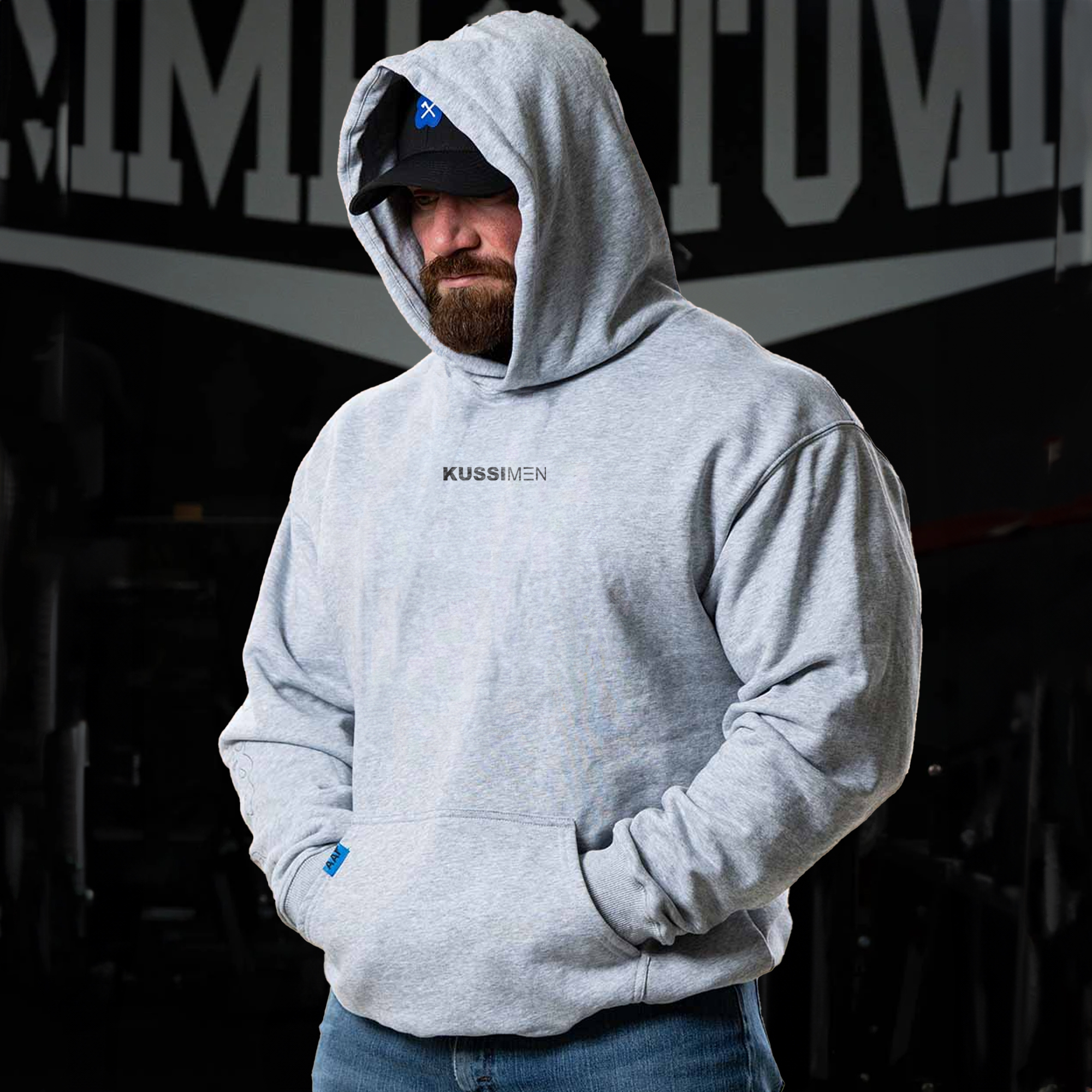 POLERON CANGURO GYM RAT EDICION LIMITADA - GREY - 4