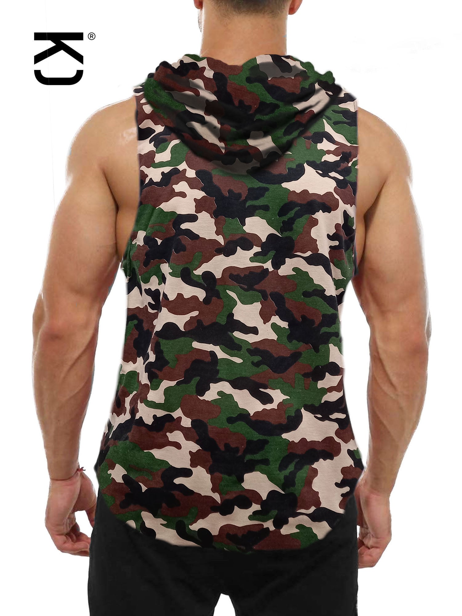 POLERA ALGODÓN HOMBRE KUSSI COLLECTION MILITAR MUSCULOSA GYM LISA EDICION LIMITADA - 4