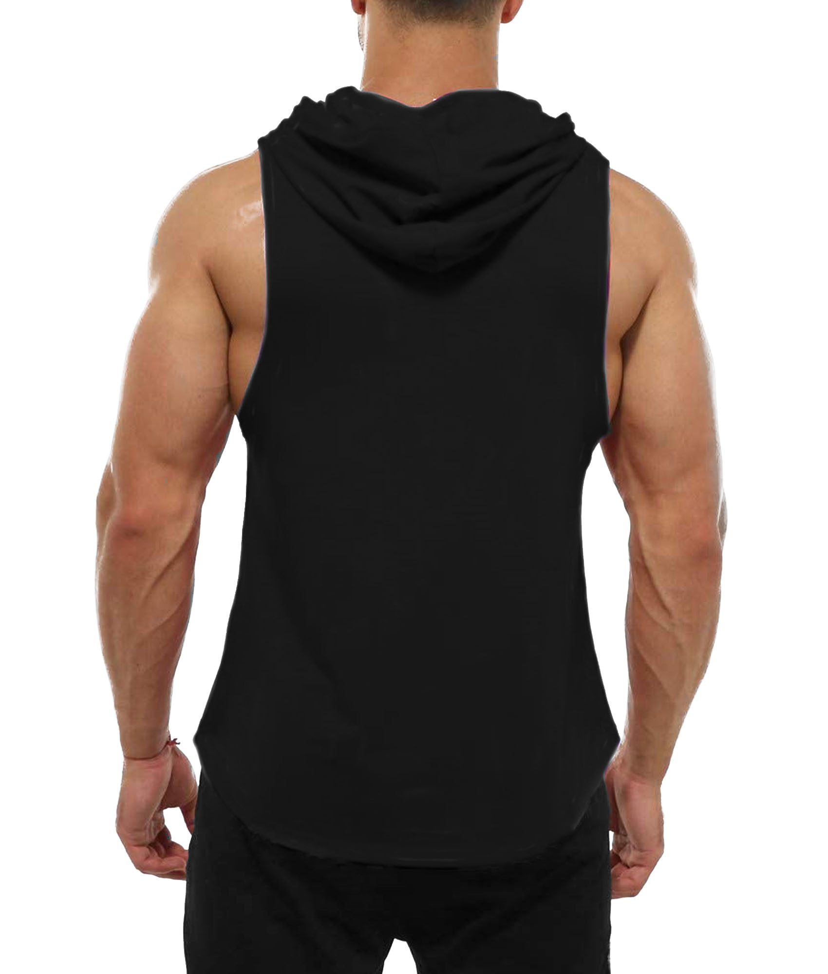 POLERA ALGODÓN HOMBRE KUSSI COLLECTION NEGRO MUSCULOSA GYM LISA EDICION LIMITADA - 3
