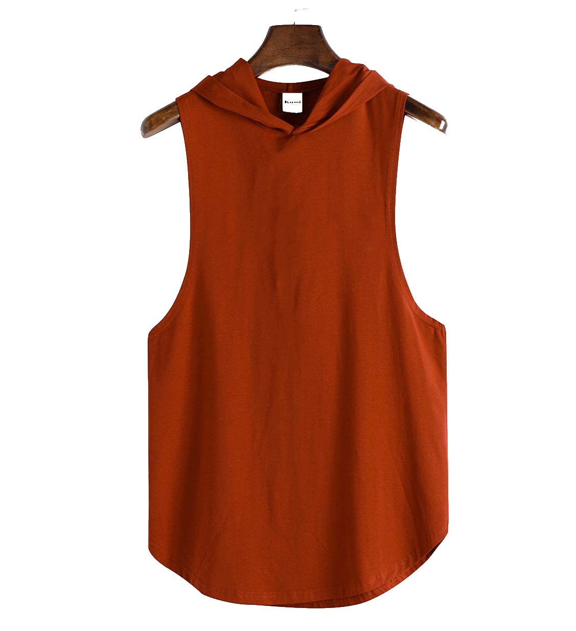 POLERA ALGODÓN HOMBRE KUSSI COLLECTION ROJO MUSCULOSA GYM LISA EDICION LIMITADA - 1