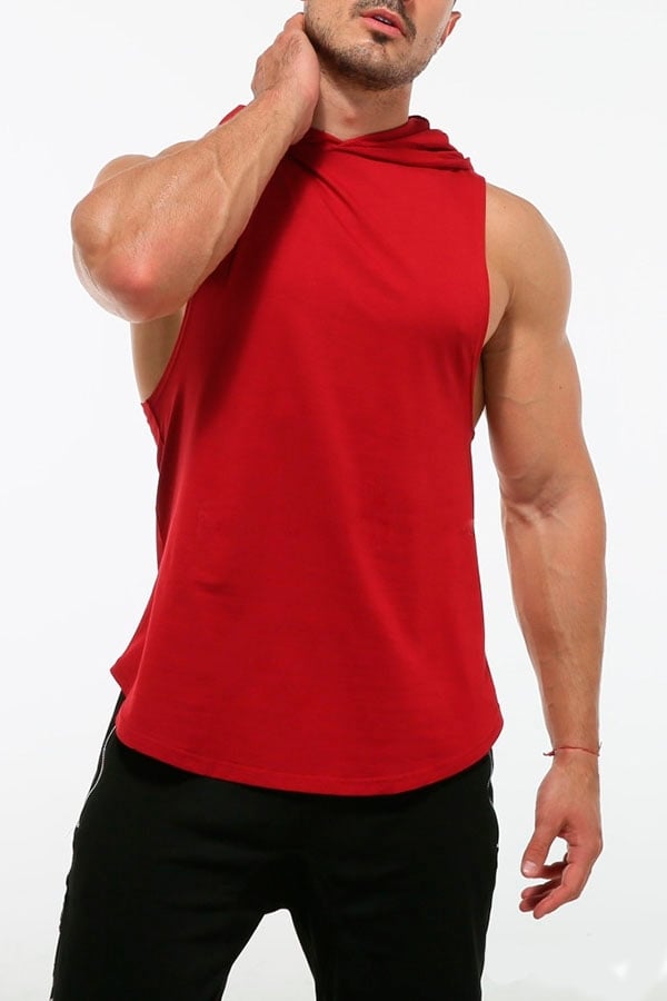 POLERA ALGODÓN HOMBRE KUSSI COLLECTION ROJO MUSCULOSA GYM LISA EDICION LIMITADA - 2