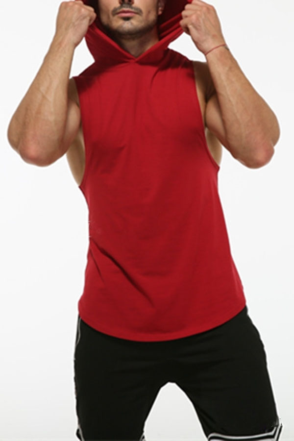 POLERA ALGODÓN HOMBRE KUSSI COLLECTION ROJO MUSCULOSA GYM LISA EDICION LIMITADA - 4