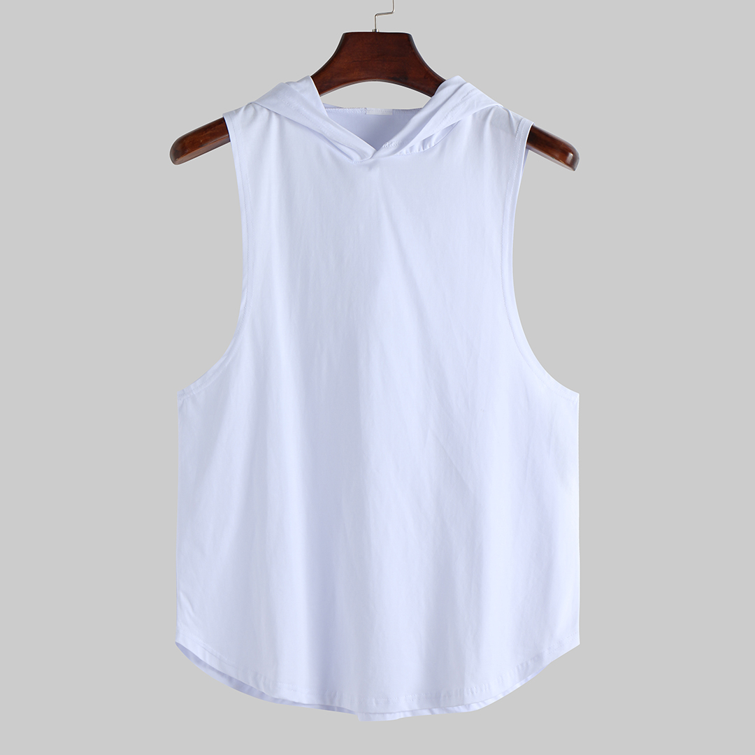 POLERA ALGODÓN HOMBRE KUSSI COLLECTION BLANCO MUSCULOSA GYM LISA EDICION LIMITADA - 1