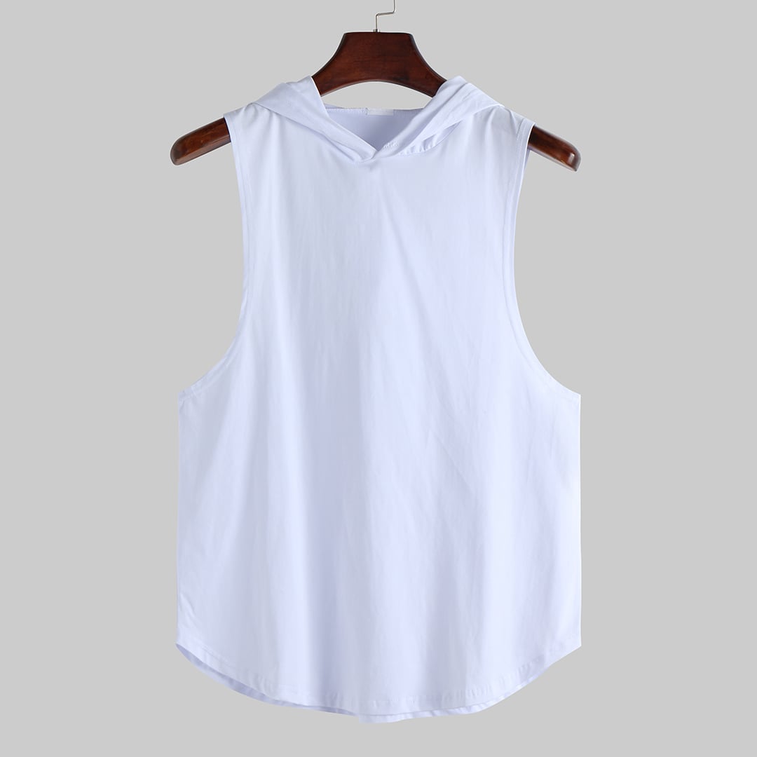 POLERA ALGODÓN HOMBRE KUSSI COLLECTION BLANCO MUSCULOSA GYM LISA EDICION LIMITADA - 1