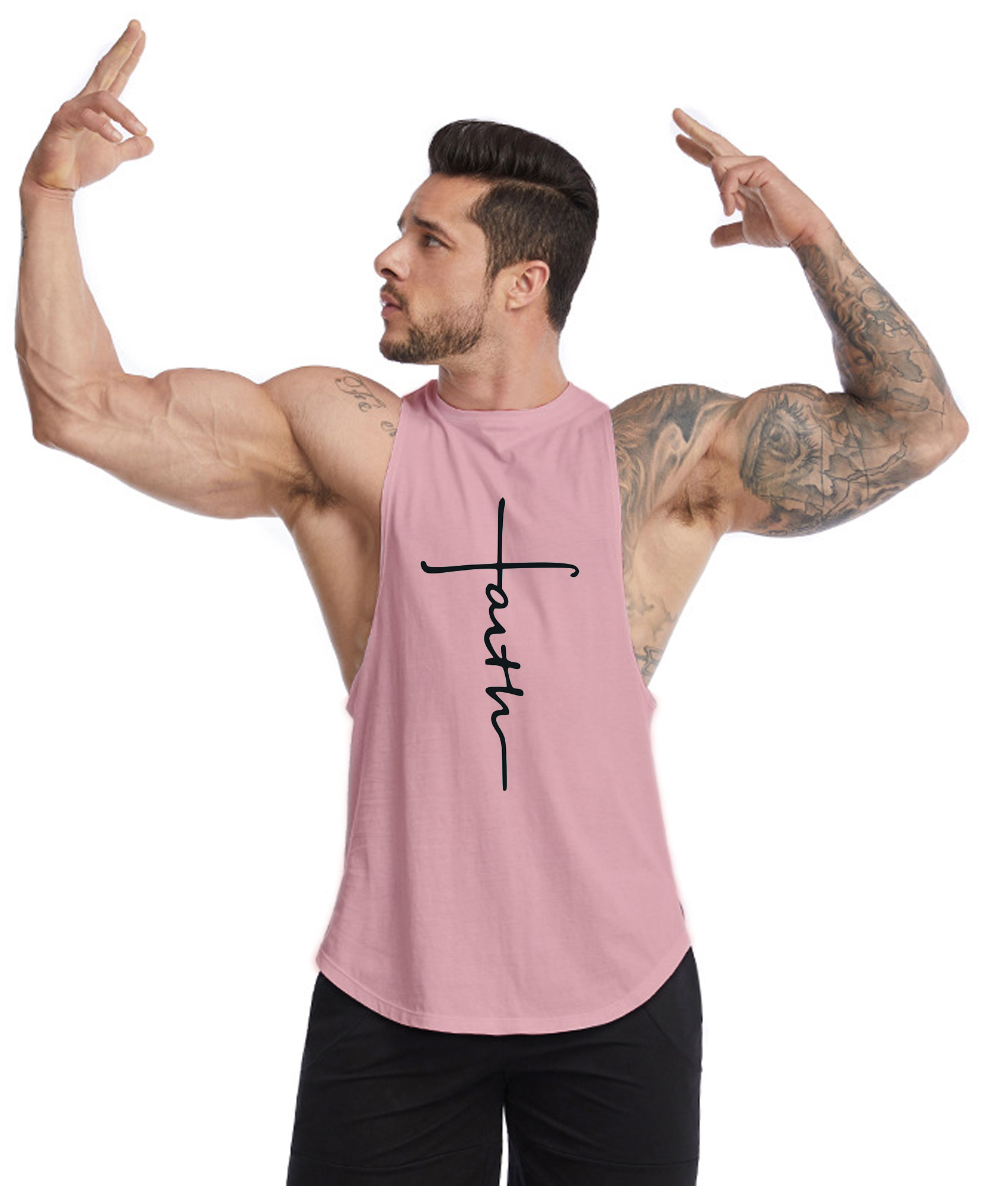 POLERA MUSCULOSA CUELLO REDONDO FAITH PINK STICK - 1