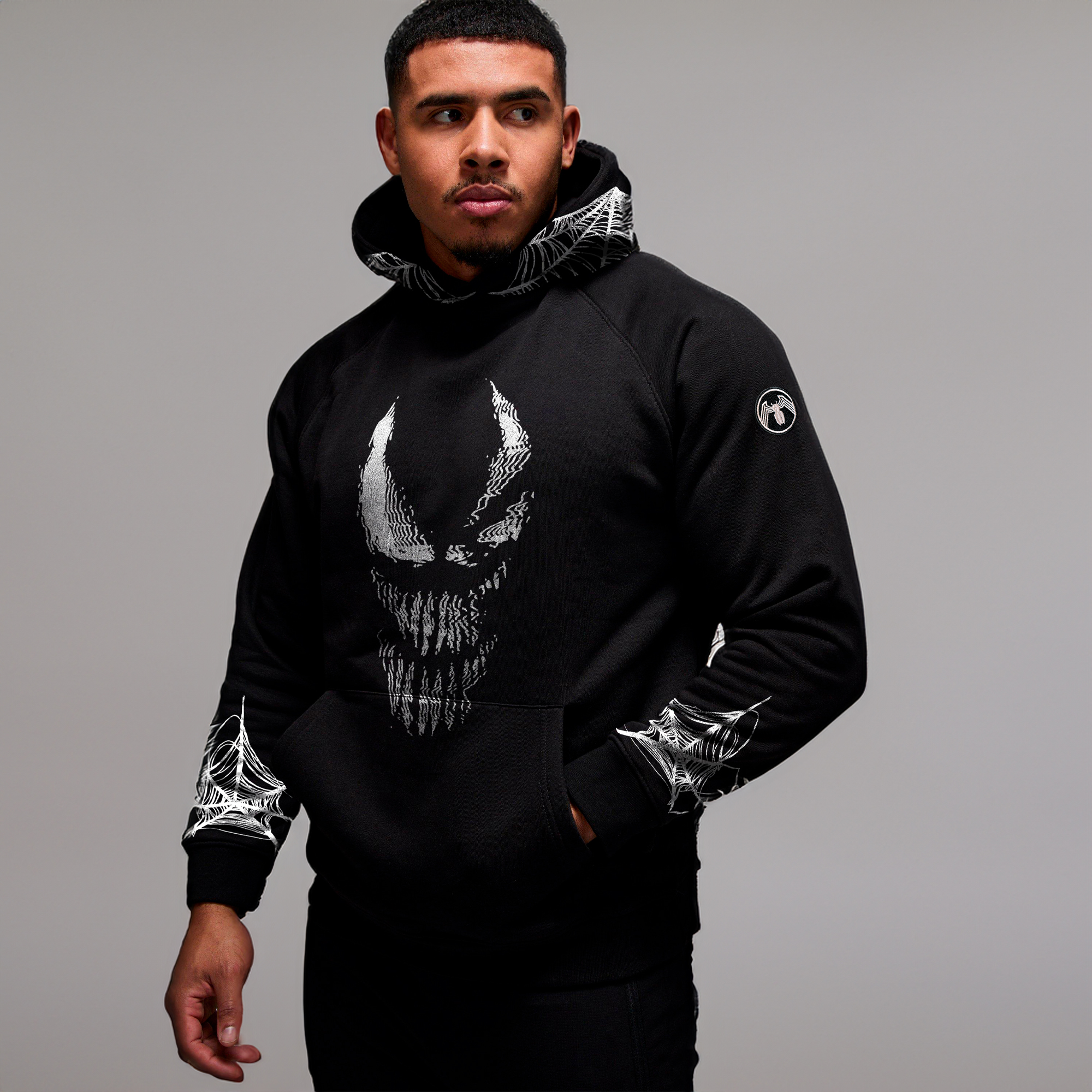 HOODIE POLERON CANGURO VENOM BLACK - EDICION LIMITADA - 5