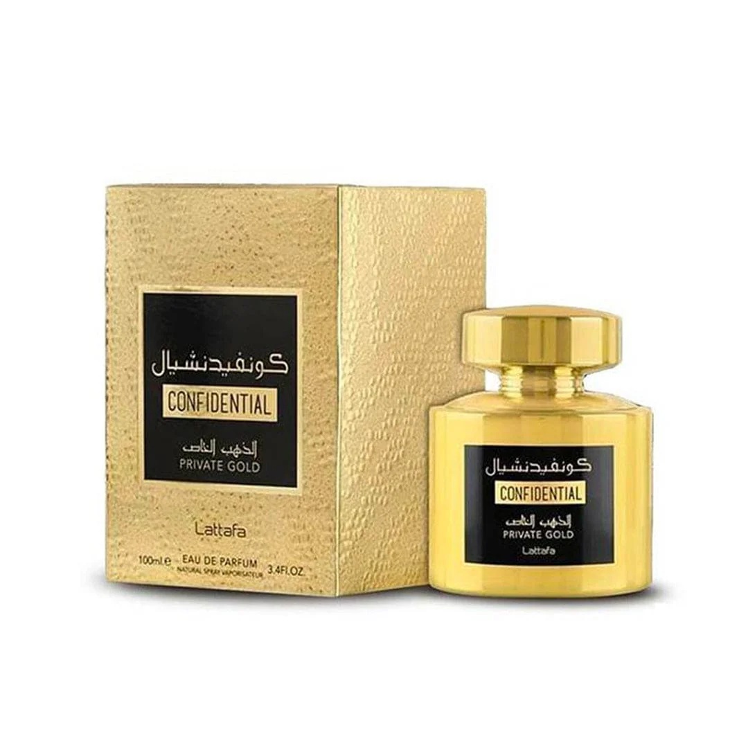 CONFIDENTIAL PRIVATE GOLD 100 ML EDP LATTAFA - 1