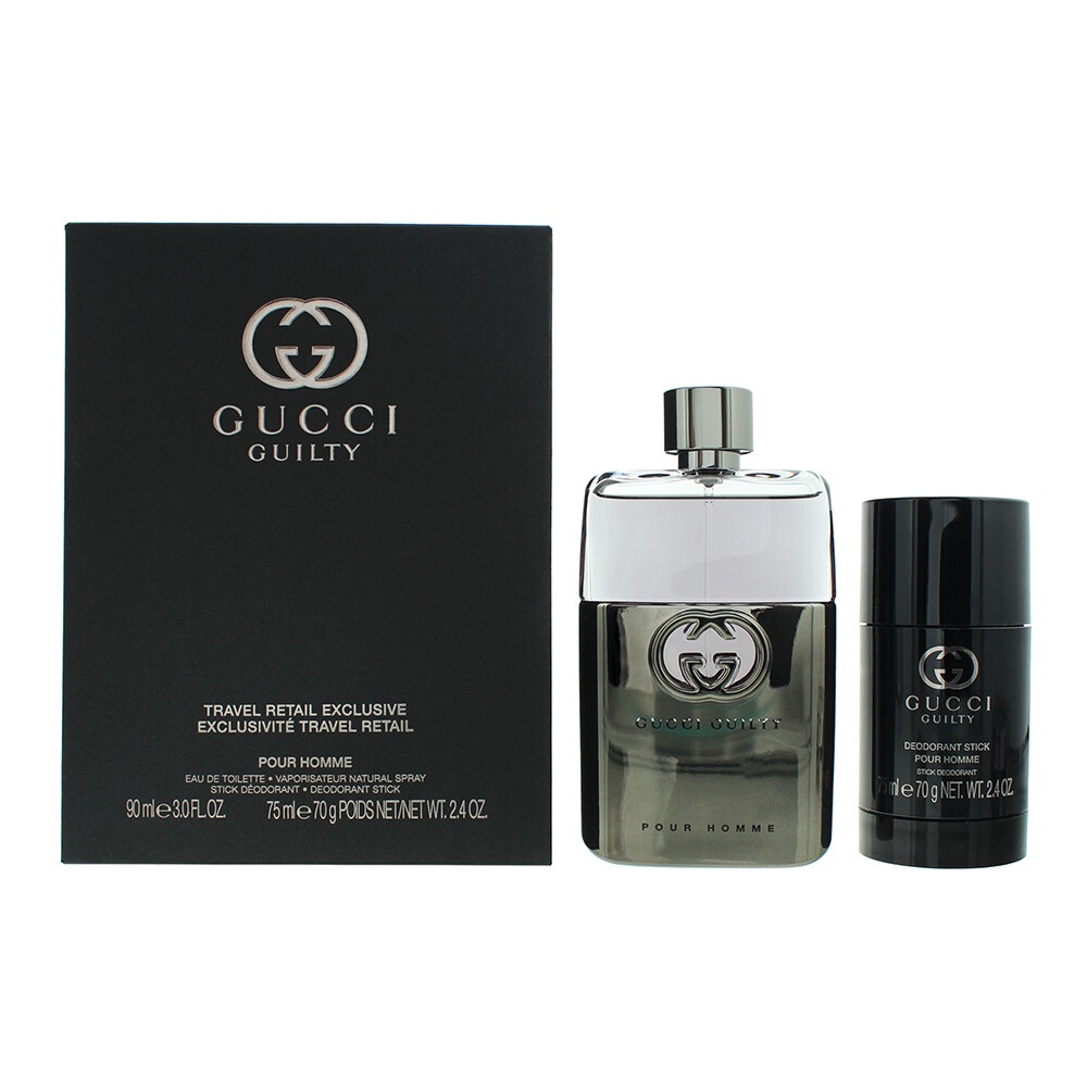 GUCCI GUILTY 90 ML EDT SET + DESODORANTE - 1