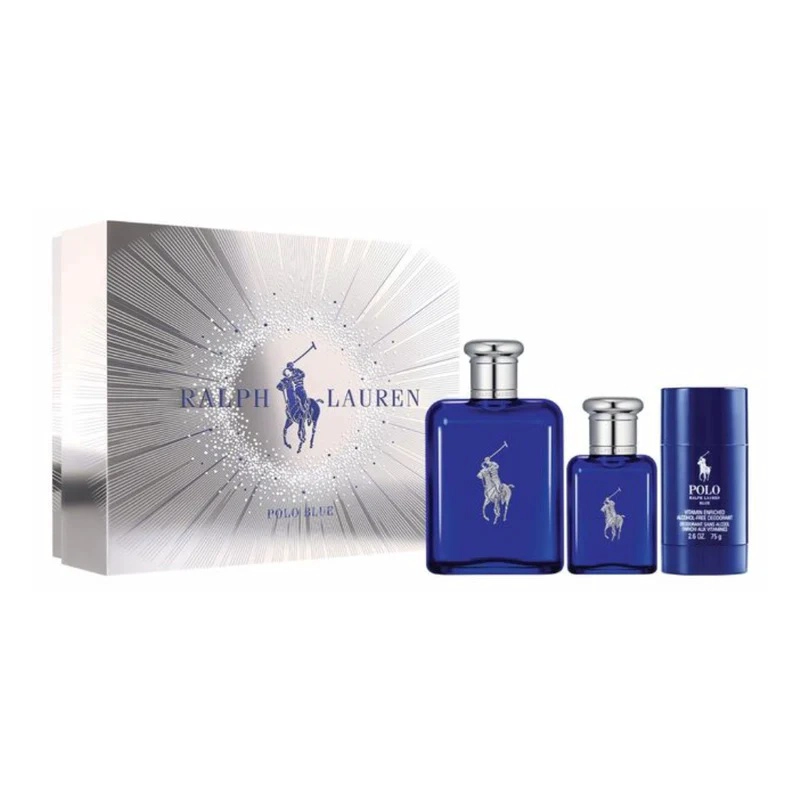 RALPH LAUREN SET POLO BLUE EDT 125 ML + 40 ML + DEO 75 ML HOMBRE - 1