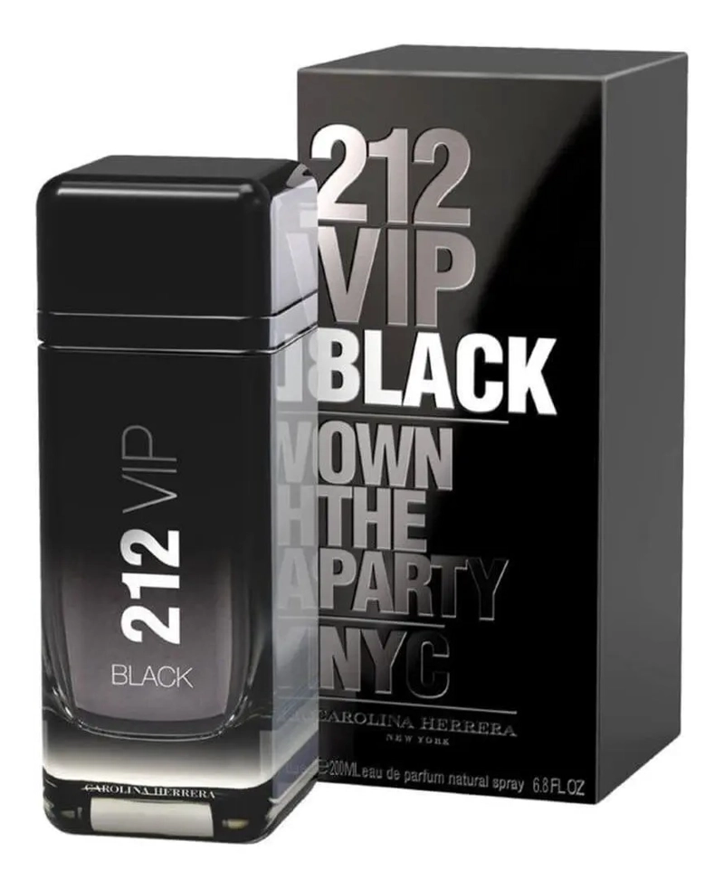 CAROLINA HERRERA 212 VIP BLACK NYC EDP 200 ML HOMBRE - 2