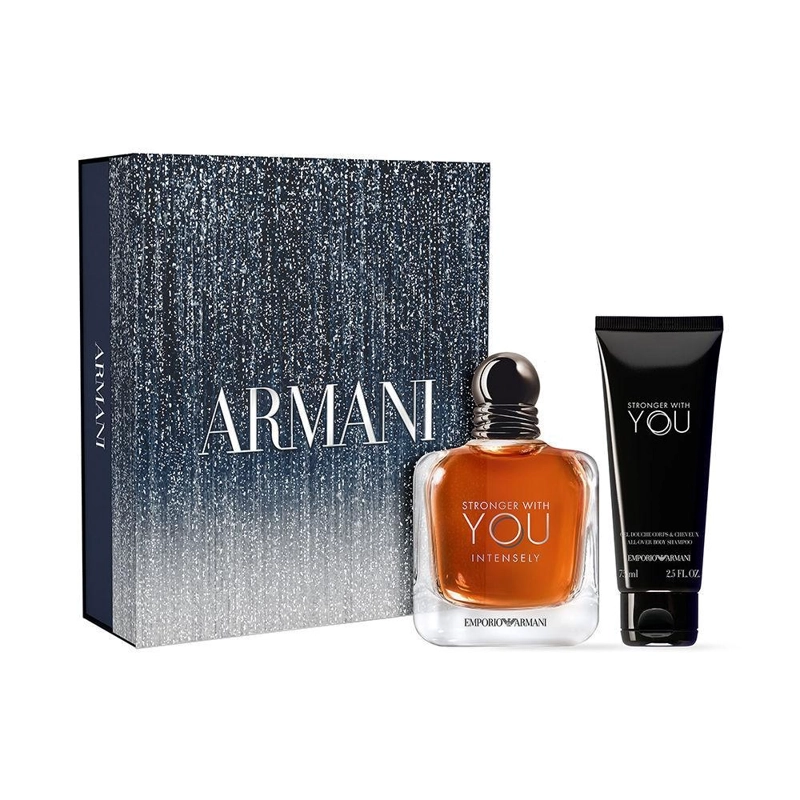 STRONGER WHIT YOU INTENSELY  100 ML EDP + GEL DUCHA SET ARMANI - 1