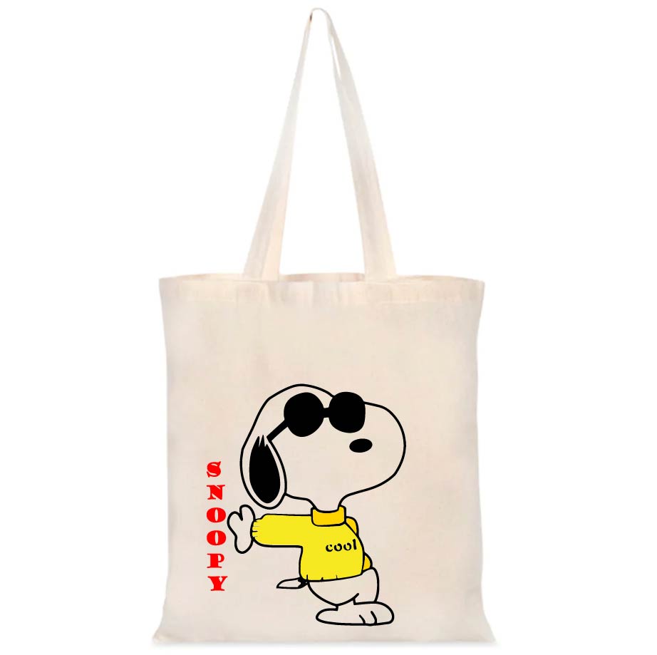 TOTEBAG GENERO 35 X 40 CM DISEÑO SNOOPY PERRITO - 2