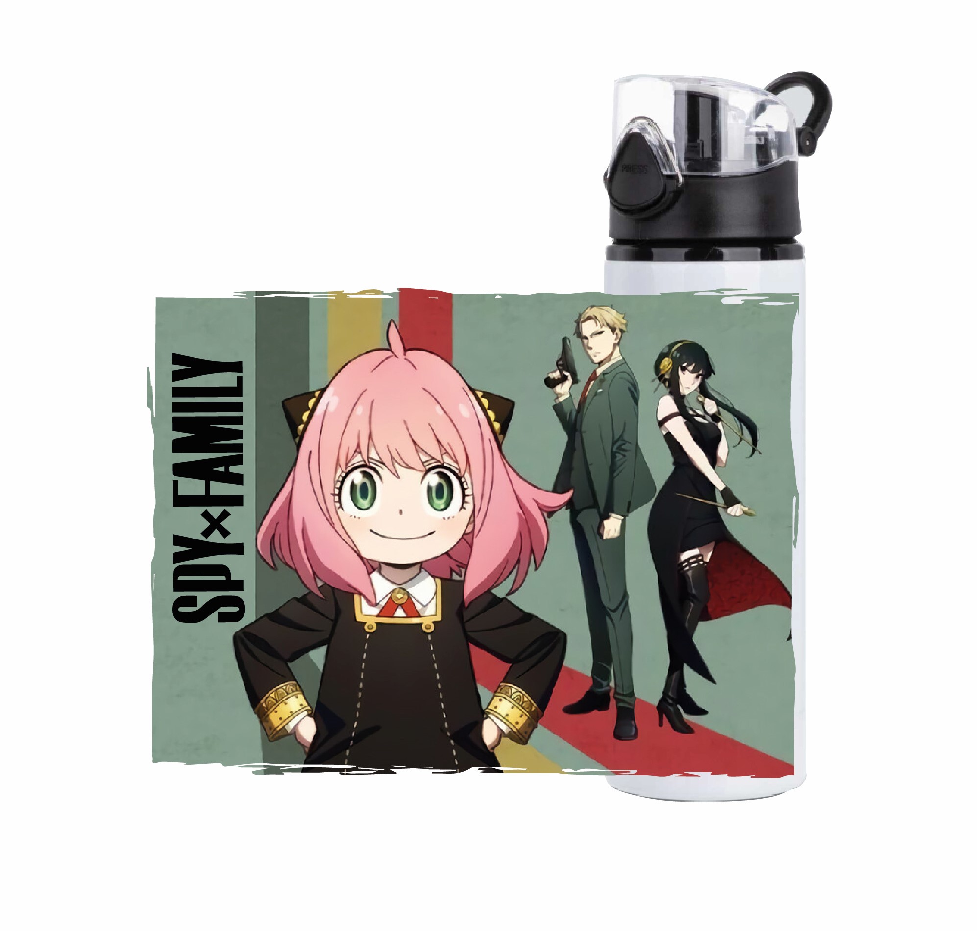 BOTELLA ALUMINIO DISEÑO SPY FAMILY MANGA ANYA FORGER750 ML - 2