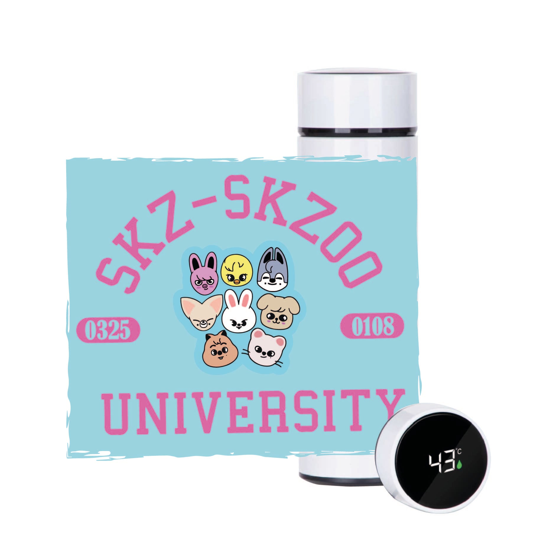 TERMO 500 ML INOX STRAY KIDS MASCOTAS SKZOO - 2