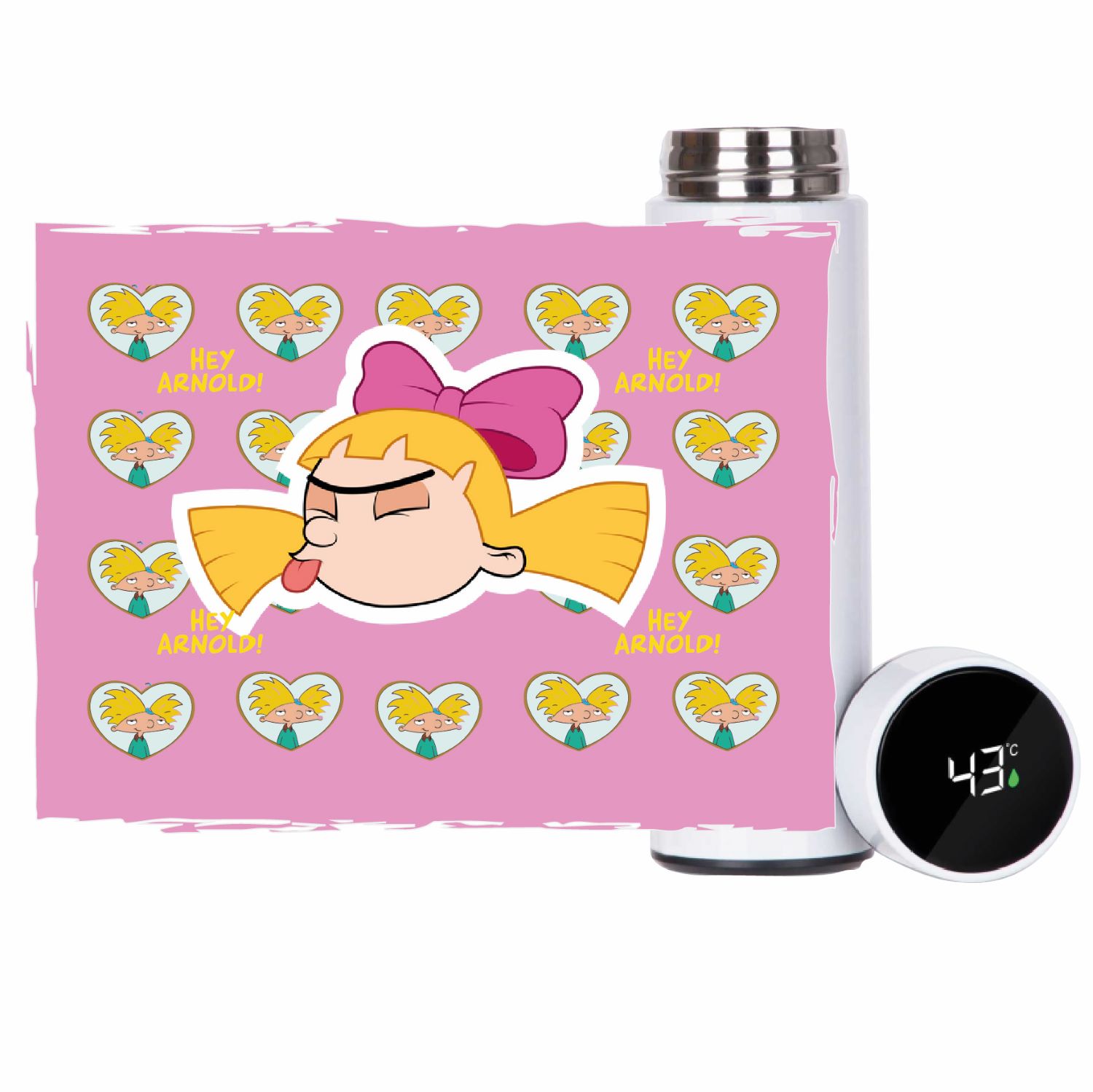 TERMO 500 ML INOX HELGA PATAKI HEY ARNOLD - 2