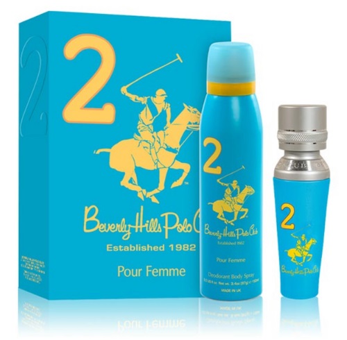 SET POLO CLUB 2 POUR FEMME DEODORANT BODY SPRAY 150ML + EDP 50ML - 1
