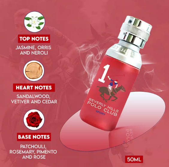 SET POLO CLUB 1 SPORT DEODORANT BODY SPRAY 175ML + EDT 50 ML - 2
