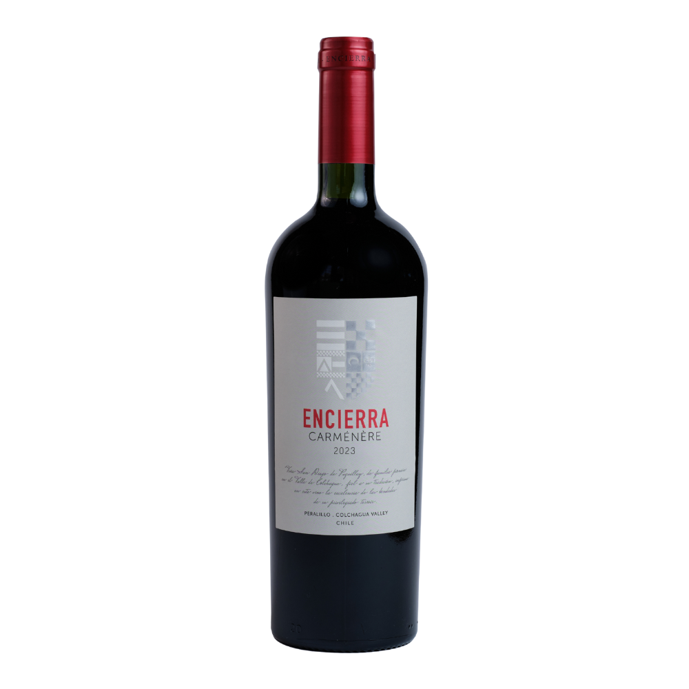 12 BOTELLAS VINO TINTO ENCIERRA CARMENERE 2023, 100% CARMENERE - 1
