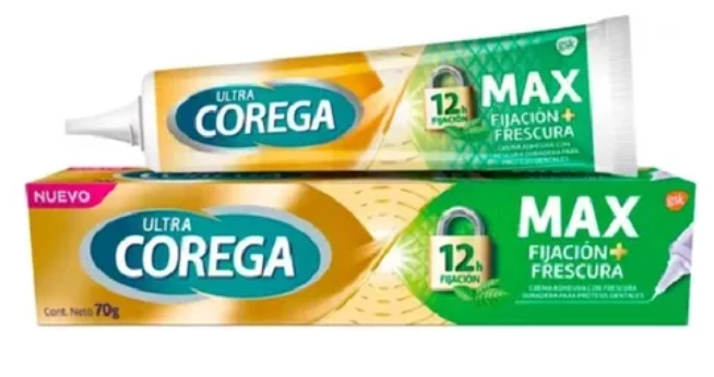 COREGA ULTRA 70G SIN SABOR MÁXIMO SELLADO SABOR MENTA - 1