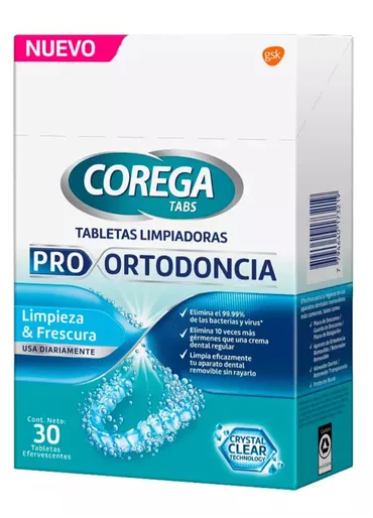 COREGA PRO ORTODONCIA X 30 TABLETAS. - 1