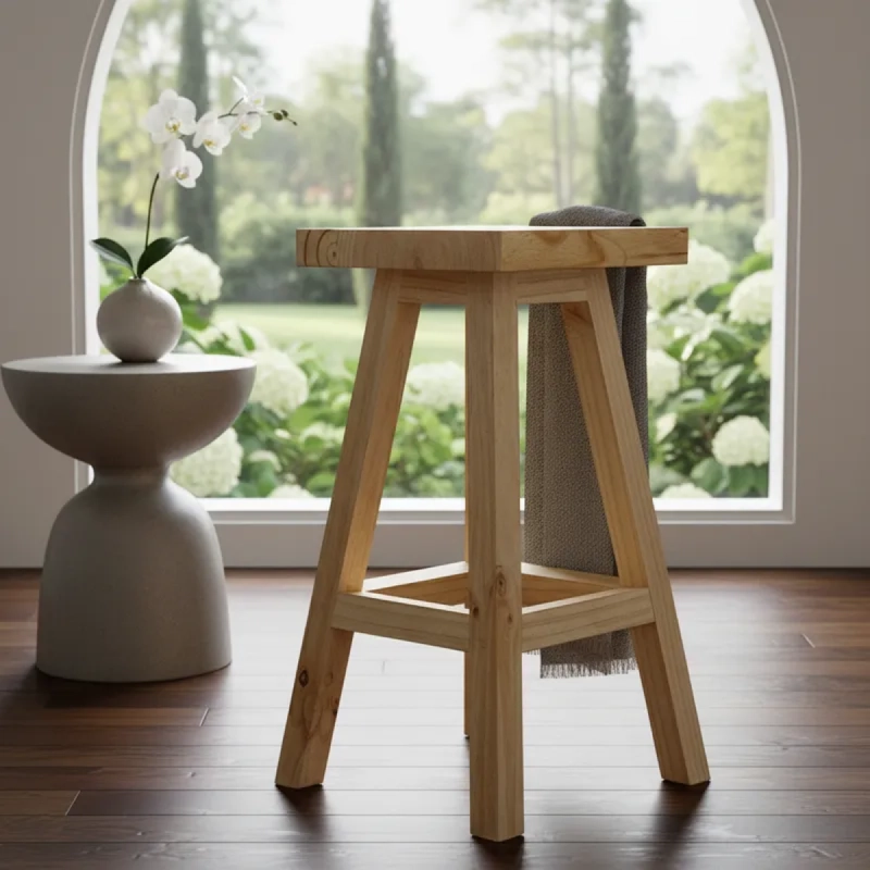 TABURETES WENTE PISO DE MADERA VITRIFICADO LAVABLE IMPERMEABLE - 1