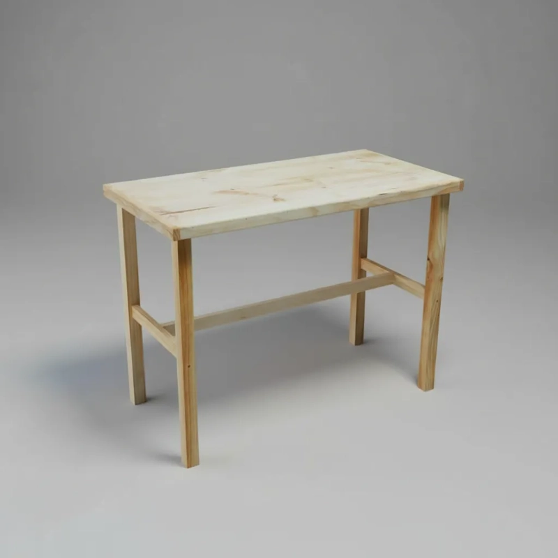 MESA TIPO ISLA ECONOMICA MADERA COCINA QUINCHO 100X50X80 CM - 2