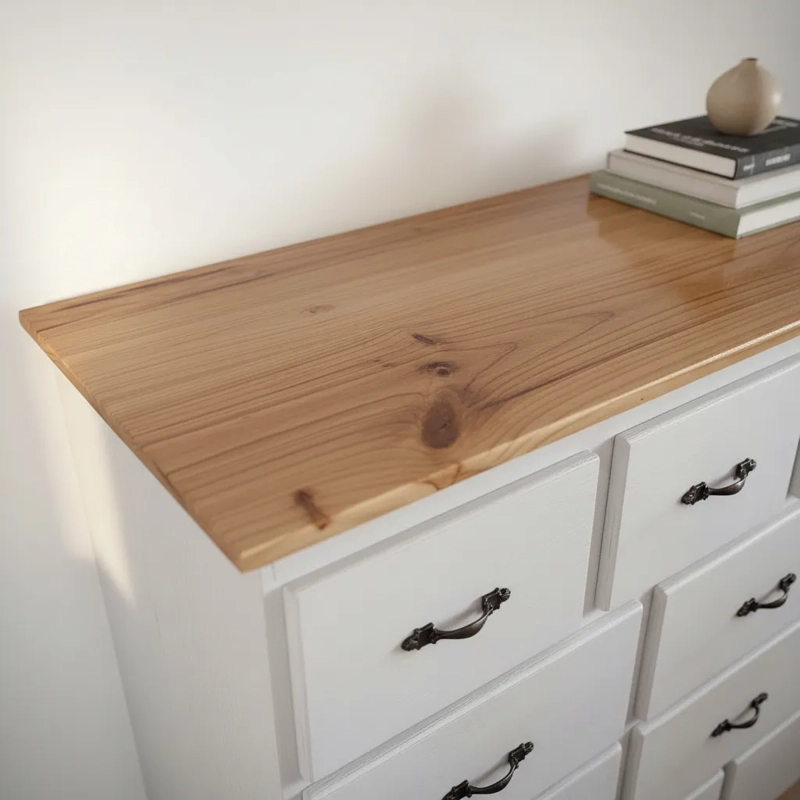 COMODA EXTRA GRANDE MADERA 1.50 X 1.200 MT BLANCO - 3