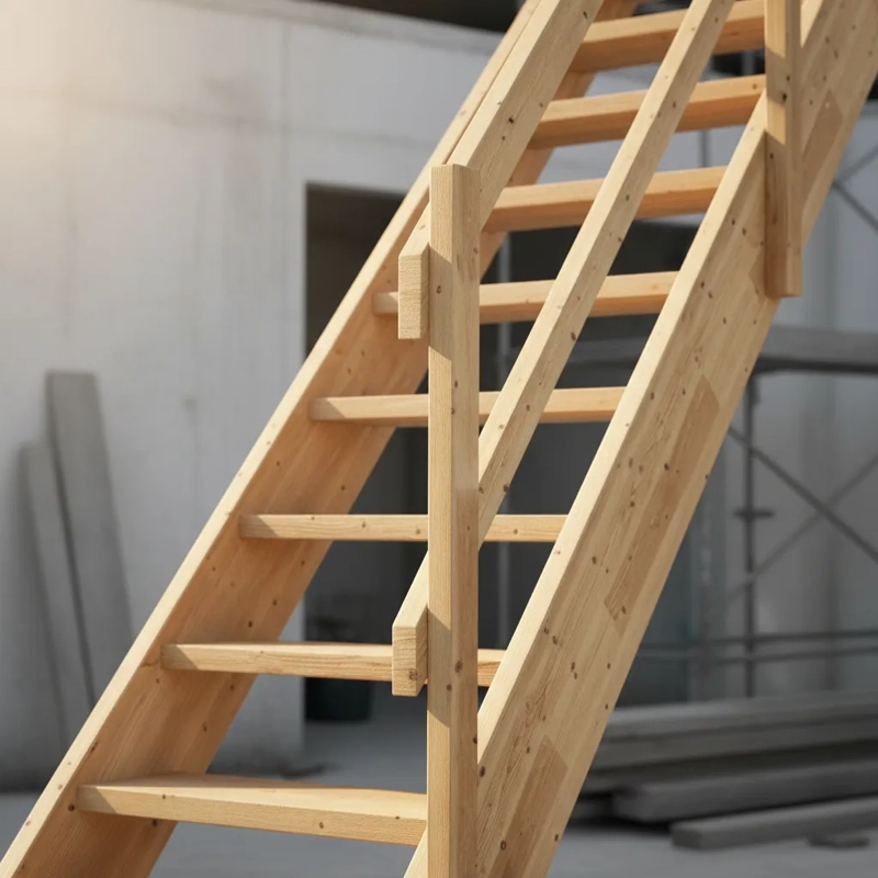 ESCALERA MADERA + PASAMANOS CONSTRUCCION REMODELACION BARNIZ - 3