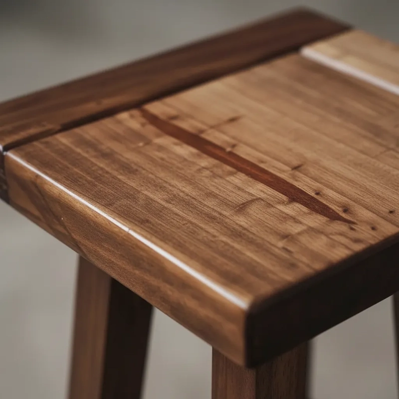 TABURETE O PISO MADERA (SIN RESPALDO) BAR O COCINA MODELO WEMUL - 2